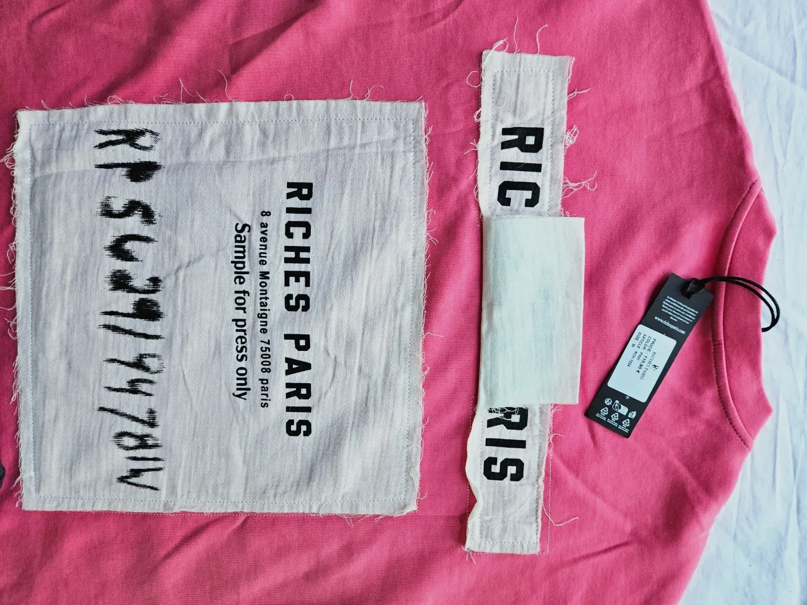 T-shirt rose fuchsia manches courtes – Riches Paris – rose fuchsia – taille S 6