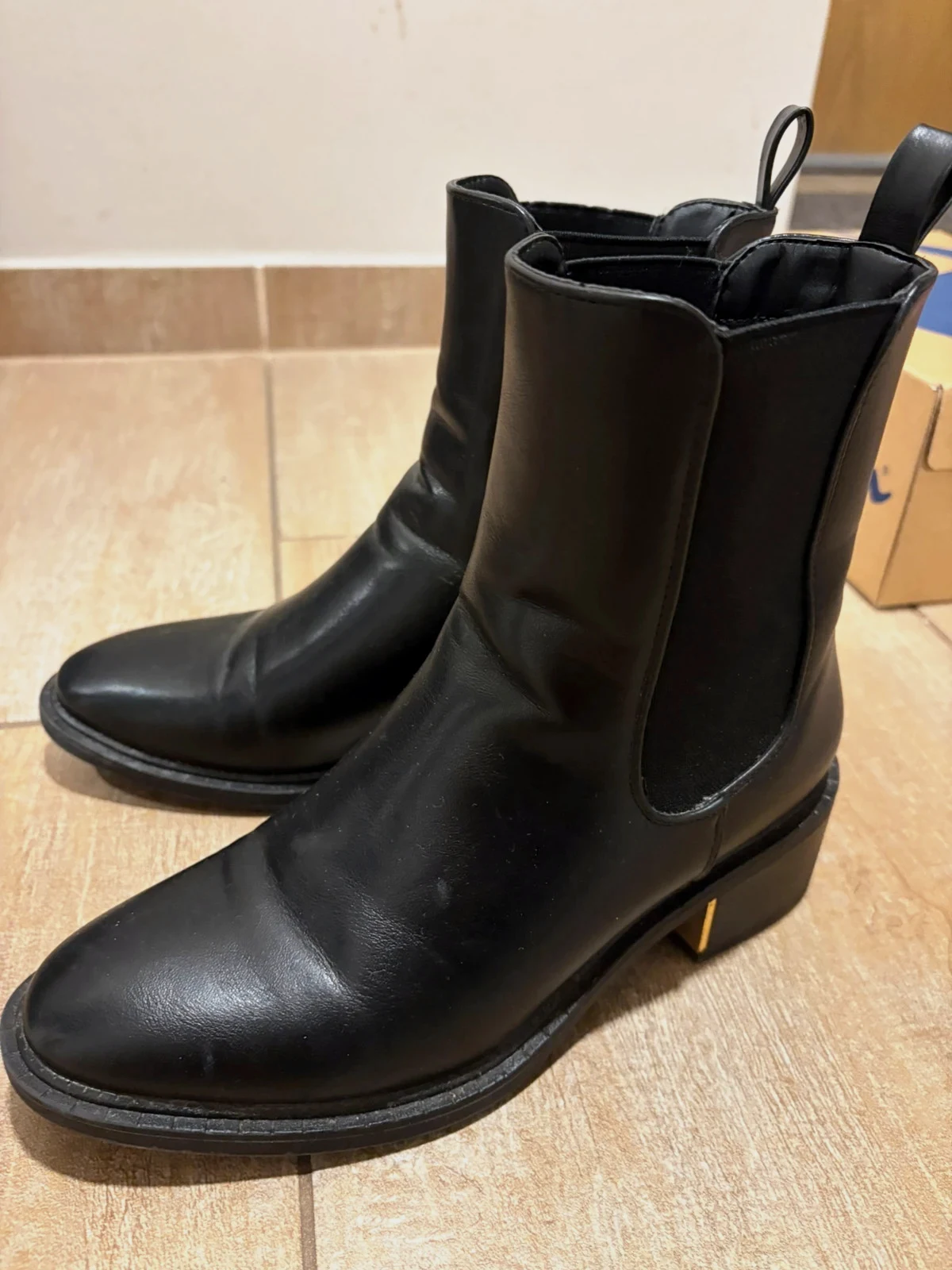 Bottines noires style Chelsea – SeaSide – taille 37