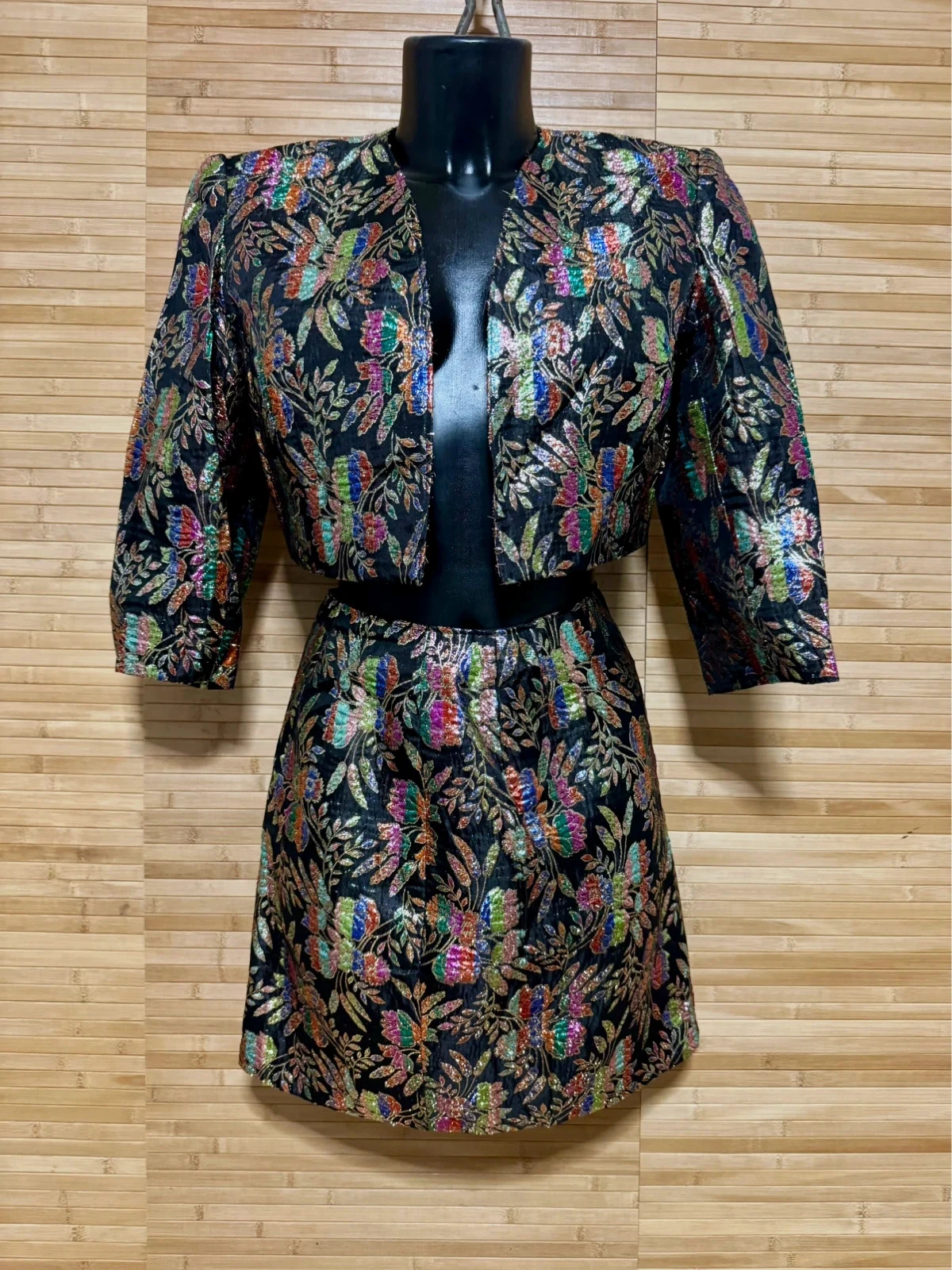 Espectacular traje vintage brillo , talla única para S/M 😍