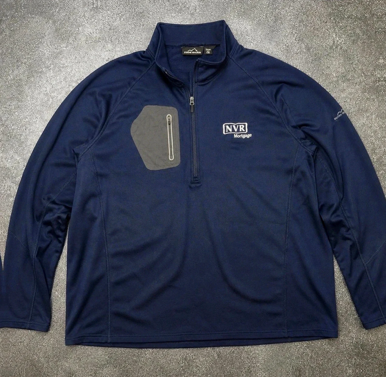 Sweat technique Eddie Bauer 1/4 zip navy Xxl gorpcore outdoor