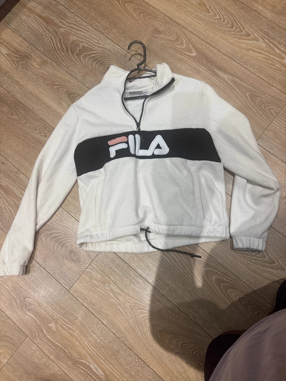 Pull Polaire Fila Taille S blanc Femme 👩