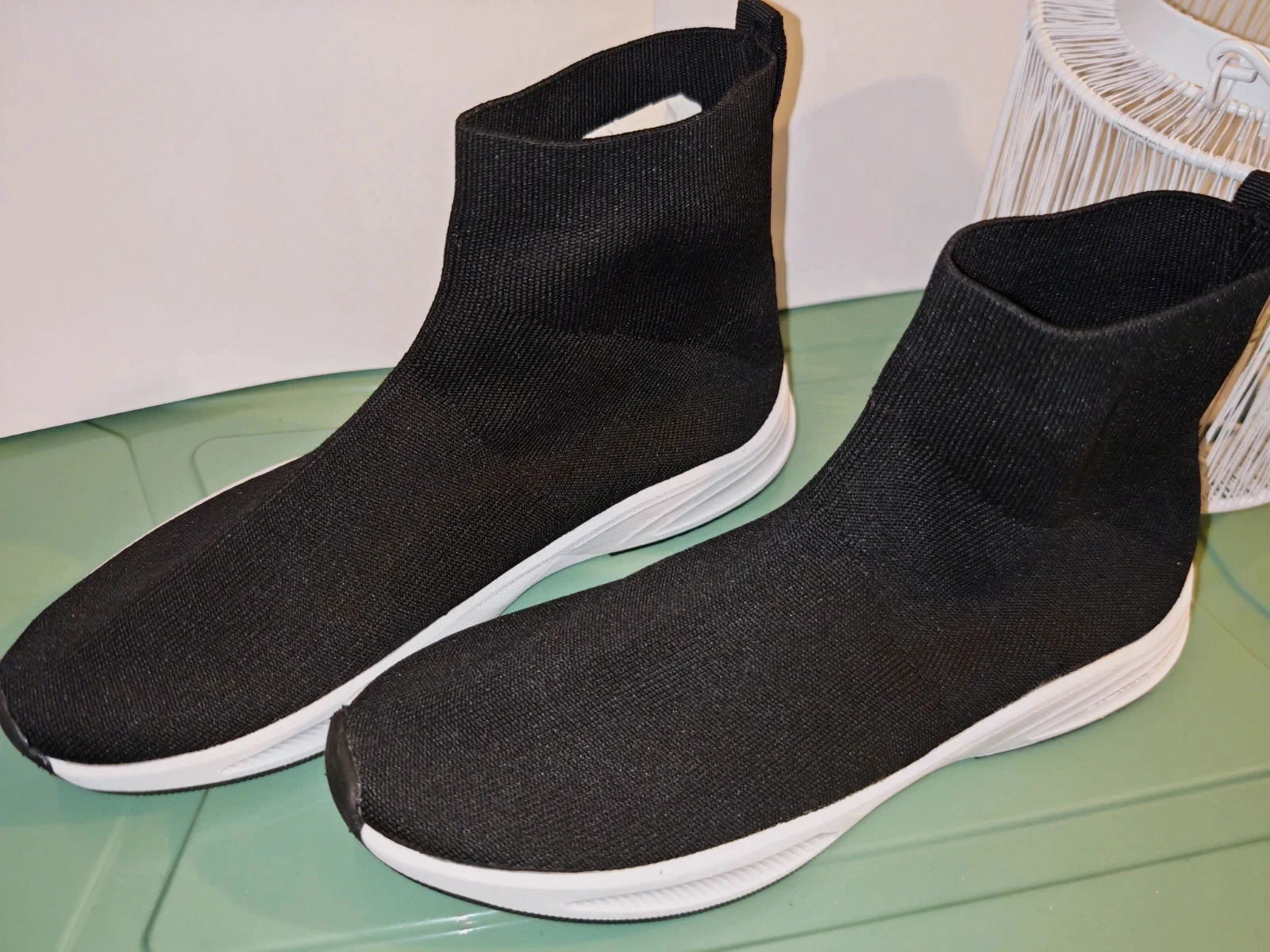 Baskets chaussettes Isotoner noires – Pointure 39