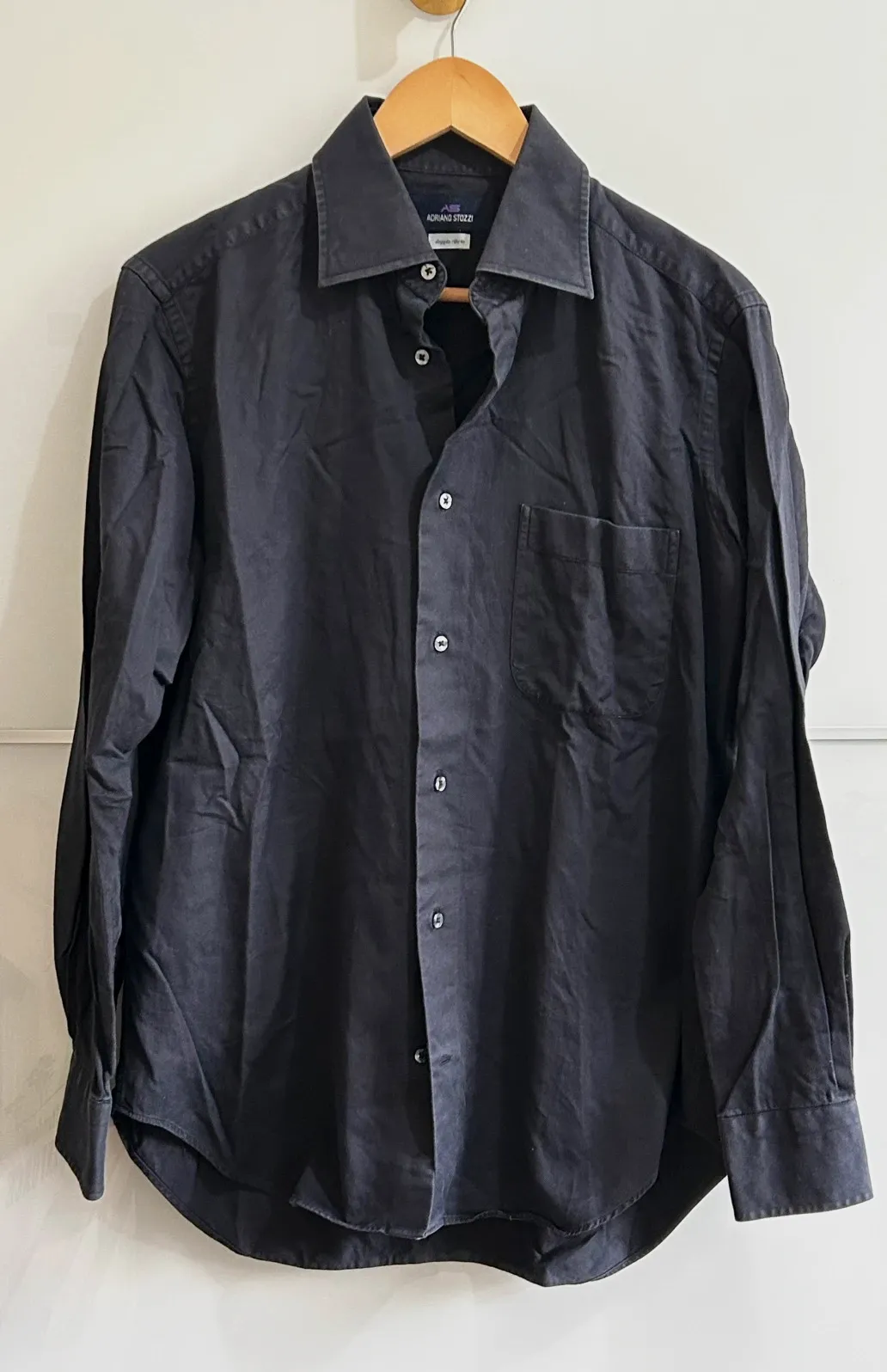 Chemise homme Adriano Stozzi M/L 100% coton anthracite – Adriano Stozzi – taille L 5