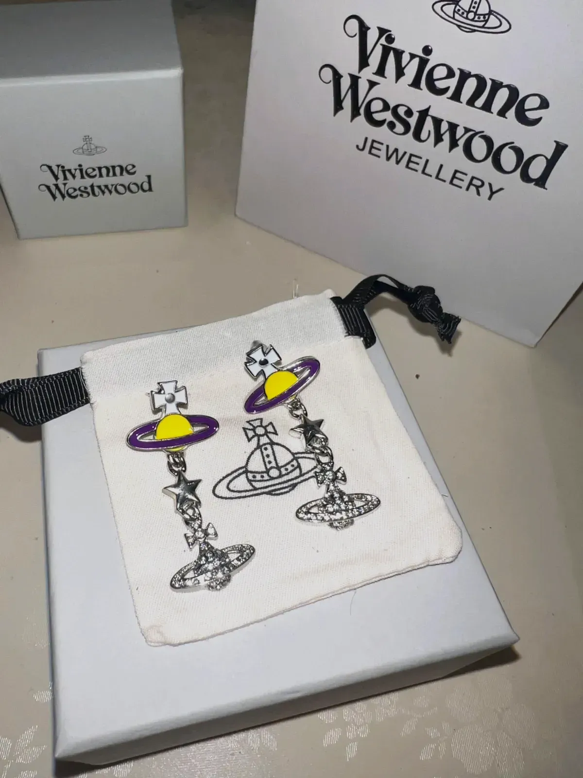 Boucles d'oreilles pendantes Vivienne Westwood – Vivienne Westwood – argenté – taille Taille unique 2
