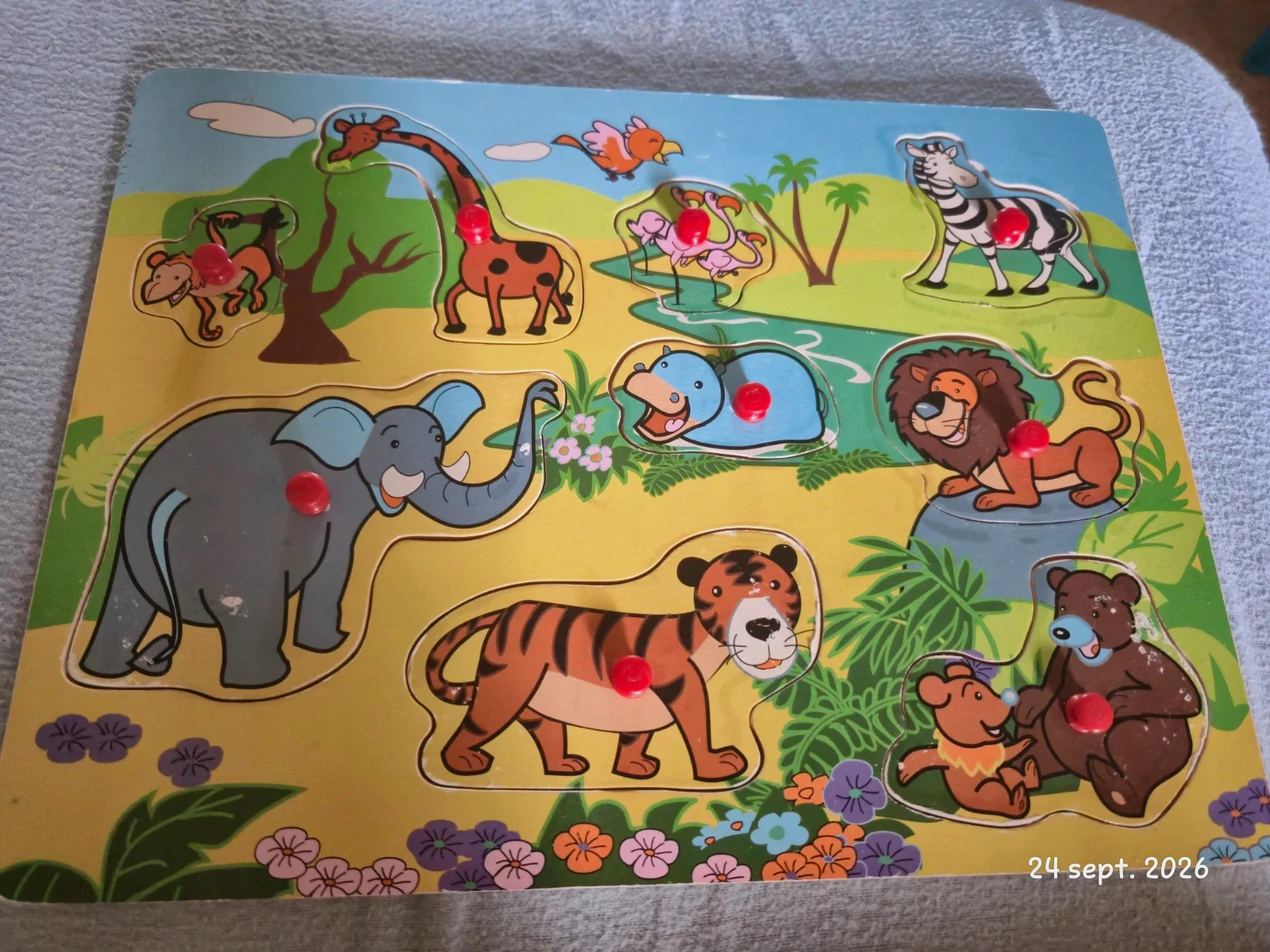 Puzzle animaux en bois