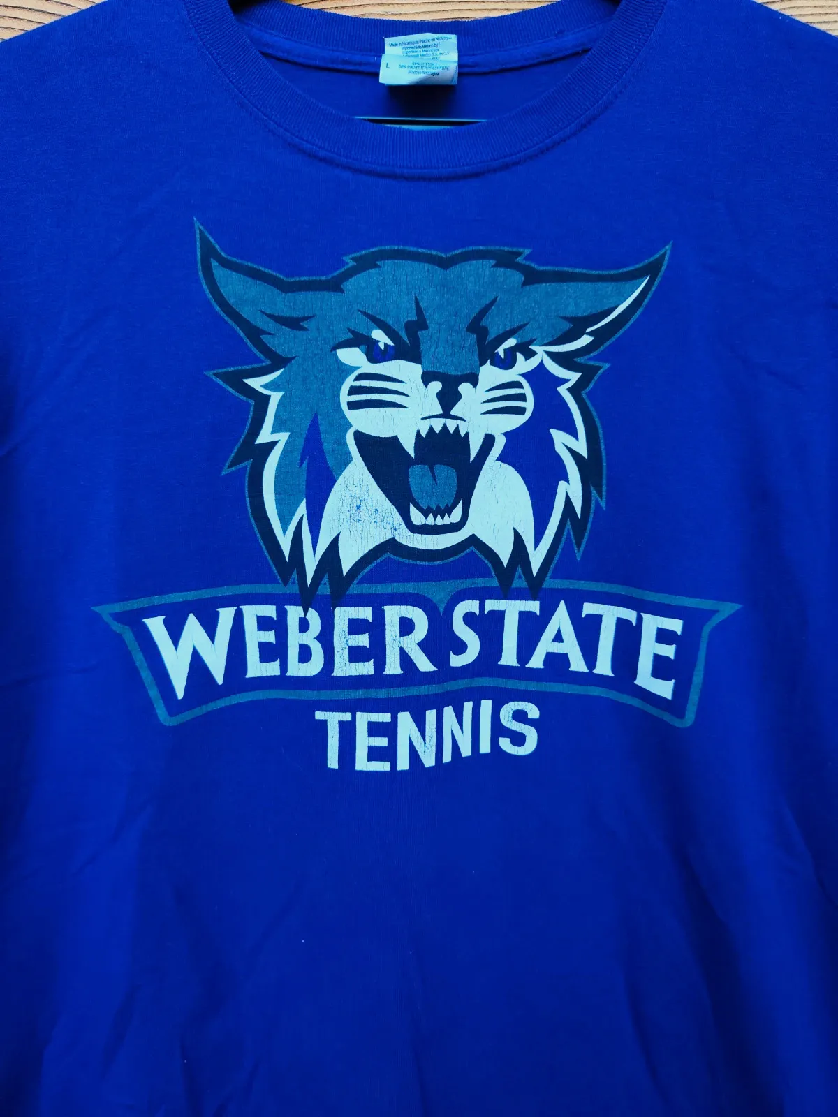 T-shirt Gildan Weber State Tennis bleu – Gildan – bleu – taille L 2