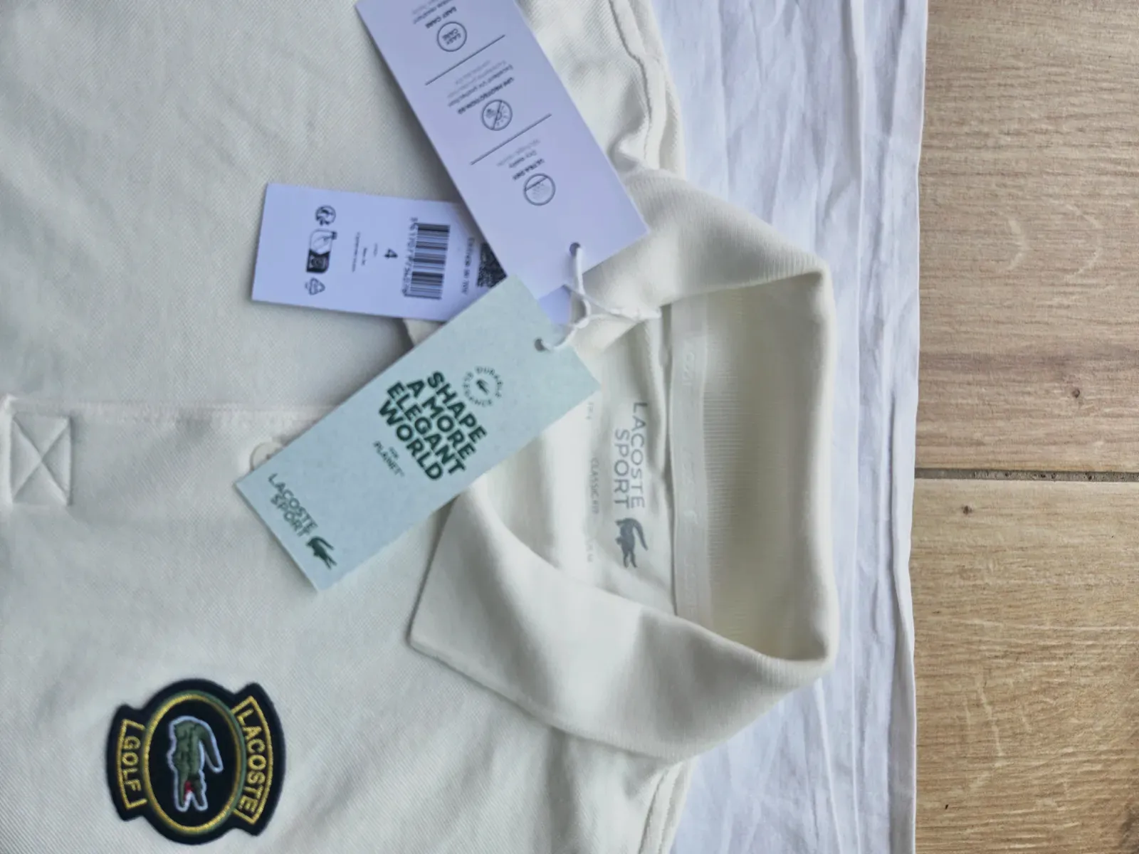 Polo lacoste – Lacoste – blanc cassé – taille M 7