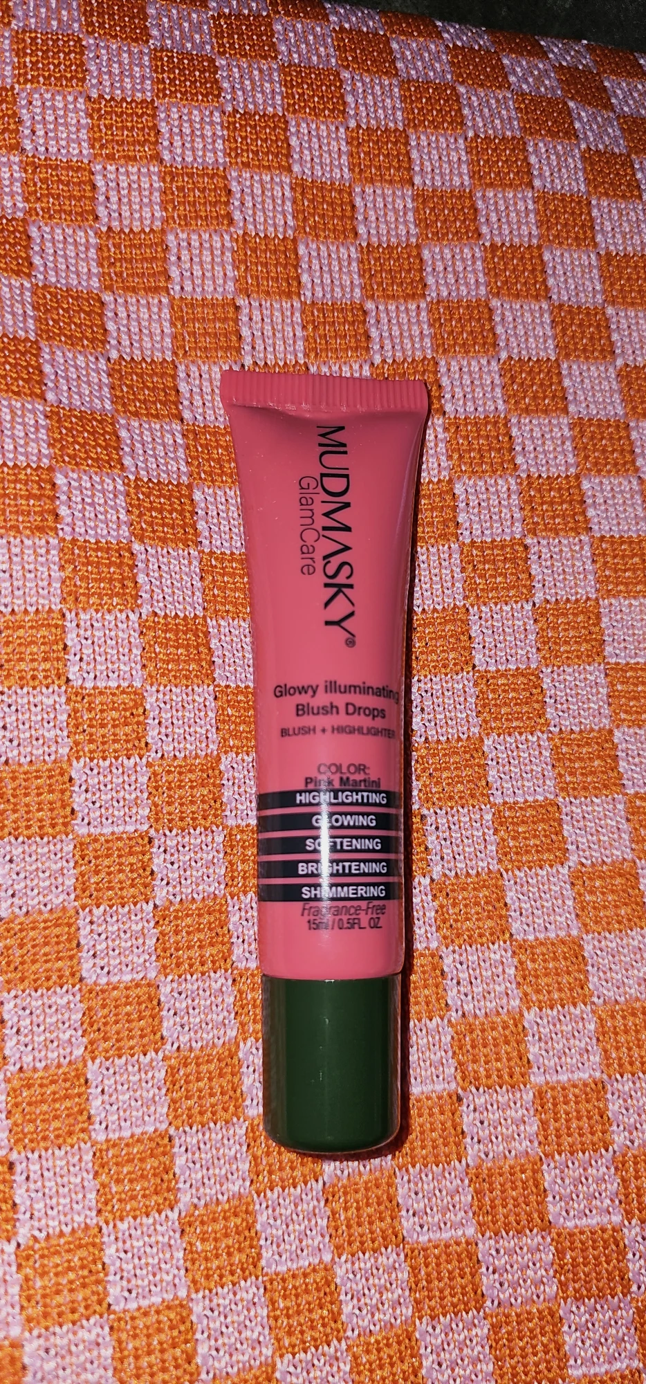 MUDMASKY Glowy Illuminating Blush Drops Pink Martini 15 ml – Neuf
