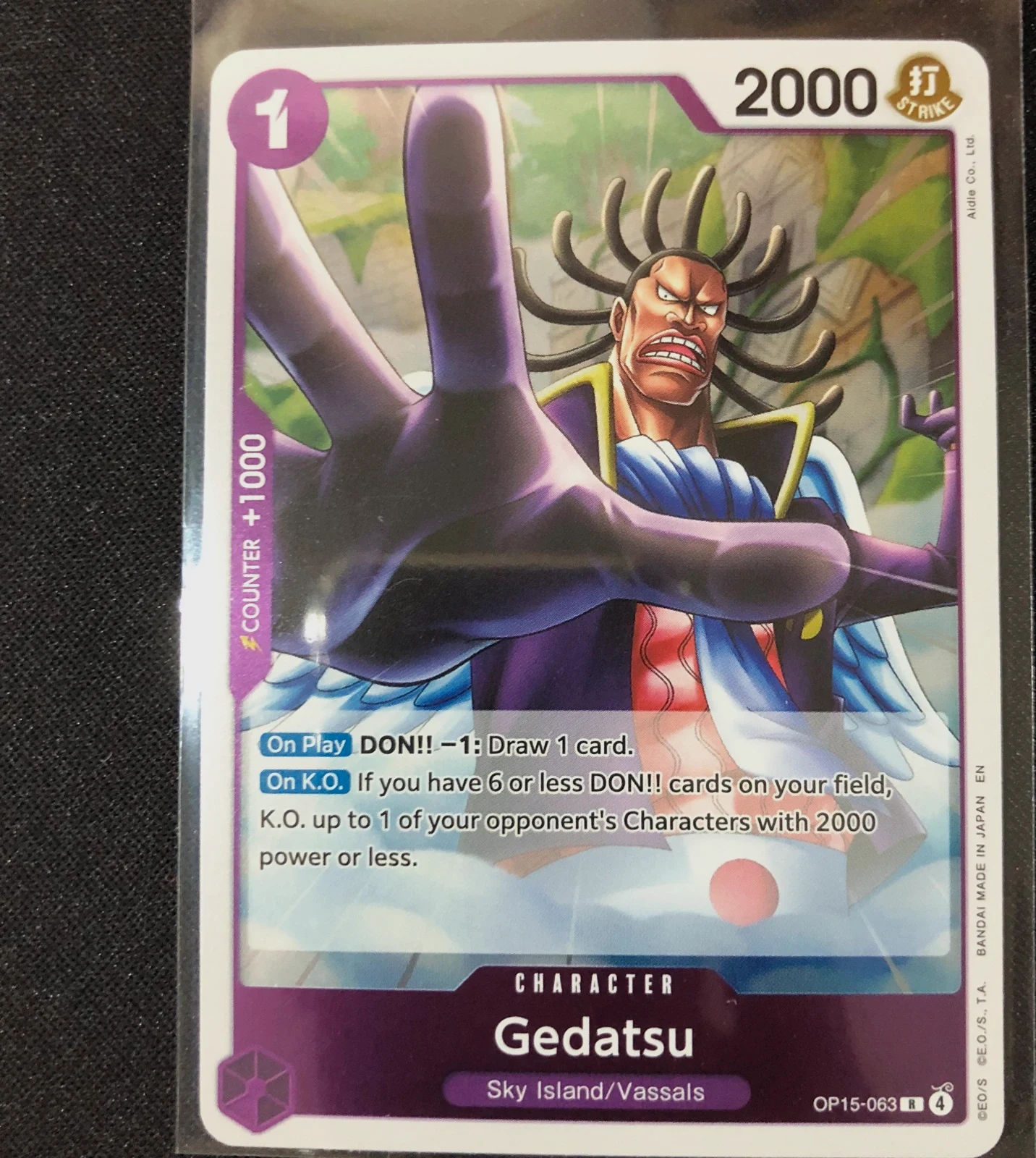 Gedatsu OP15-063 Rare Character