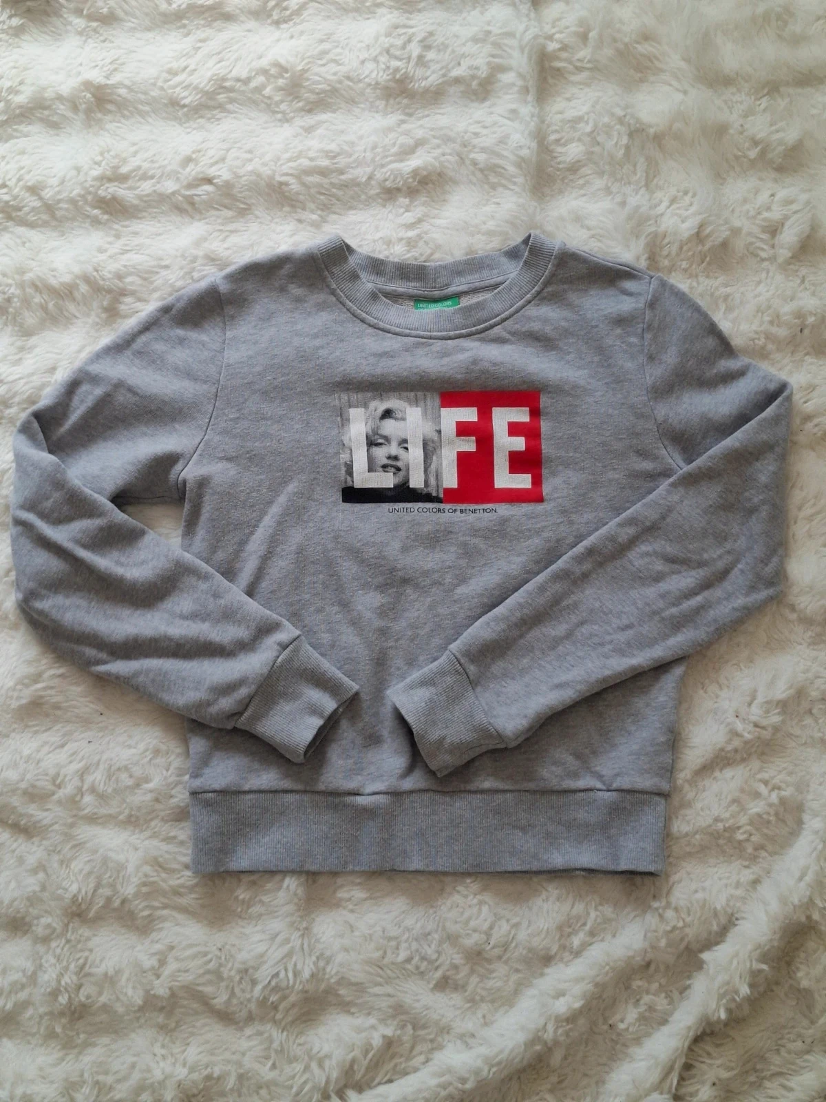 Sweat Rétro Court "LIFE" x United Colors of Benetton T.S