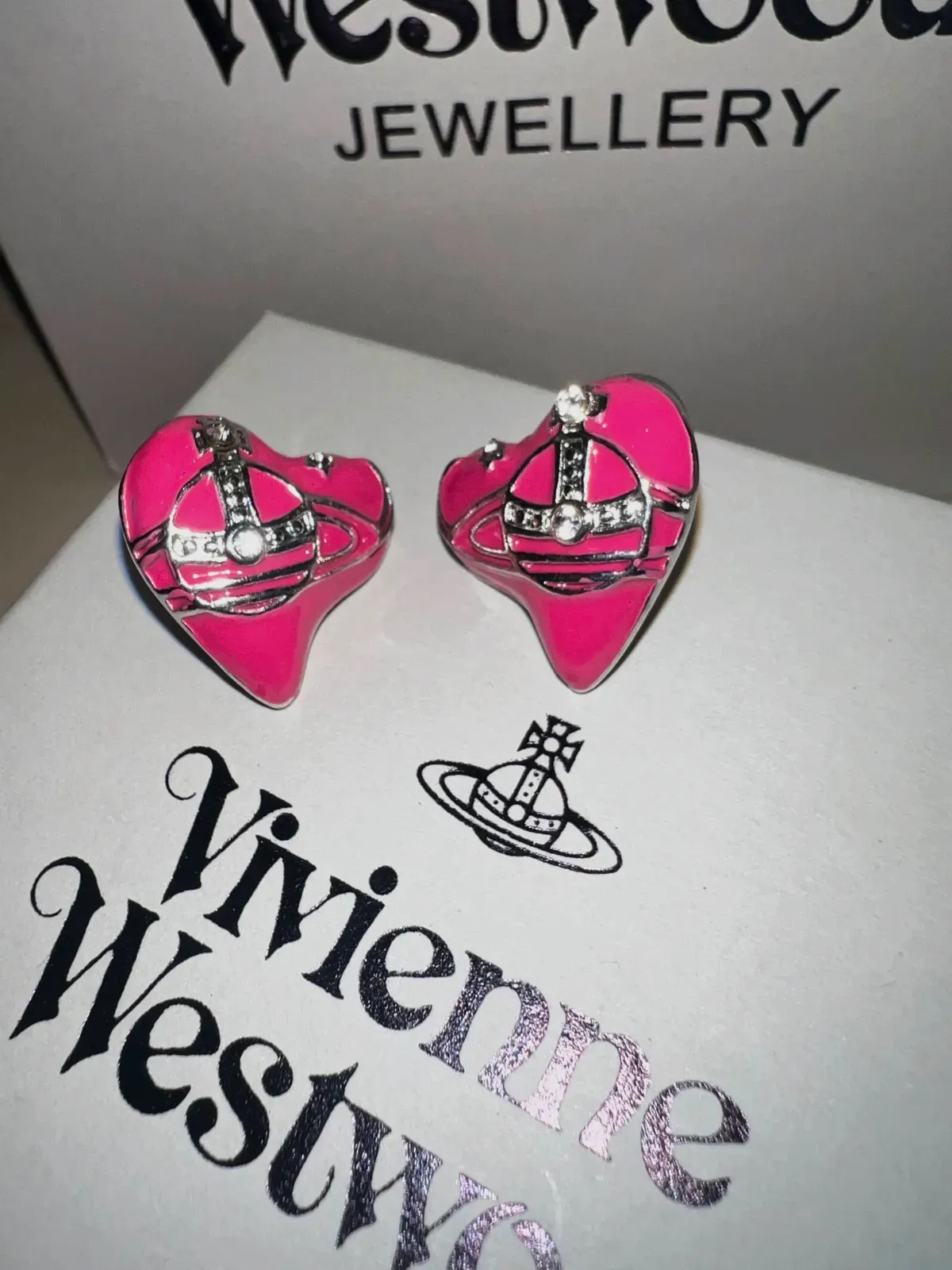 Boucles d'oreilles Vivienne Westwood cœurs fuchsia – Vivienne Westwood – fuchsia – taille Taille unique 3