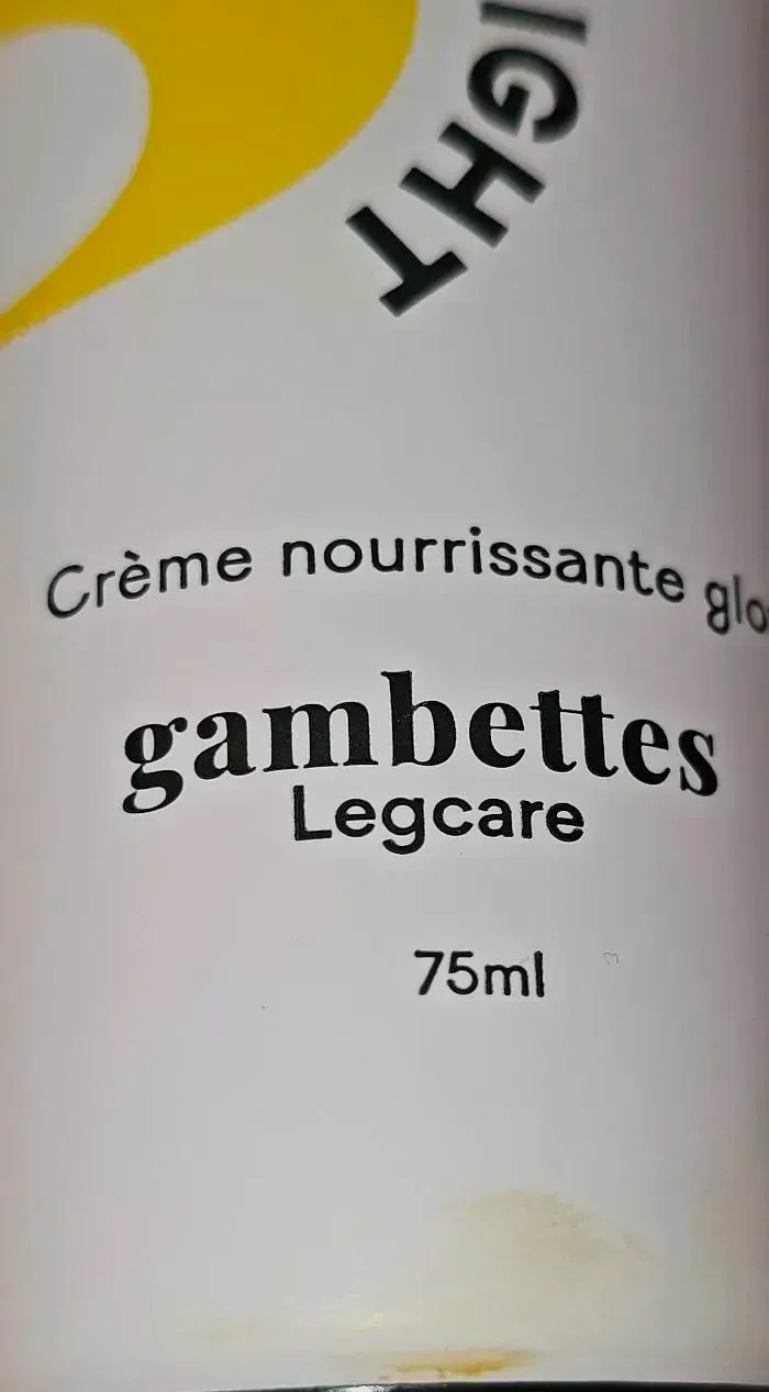Crème nourrissante glow Gambettes Legcare – 75 ml – Neuve – Gambette Legcare 4