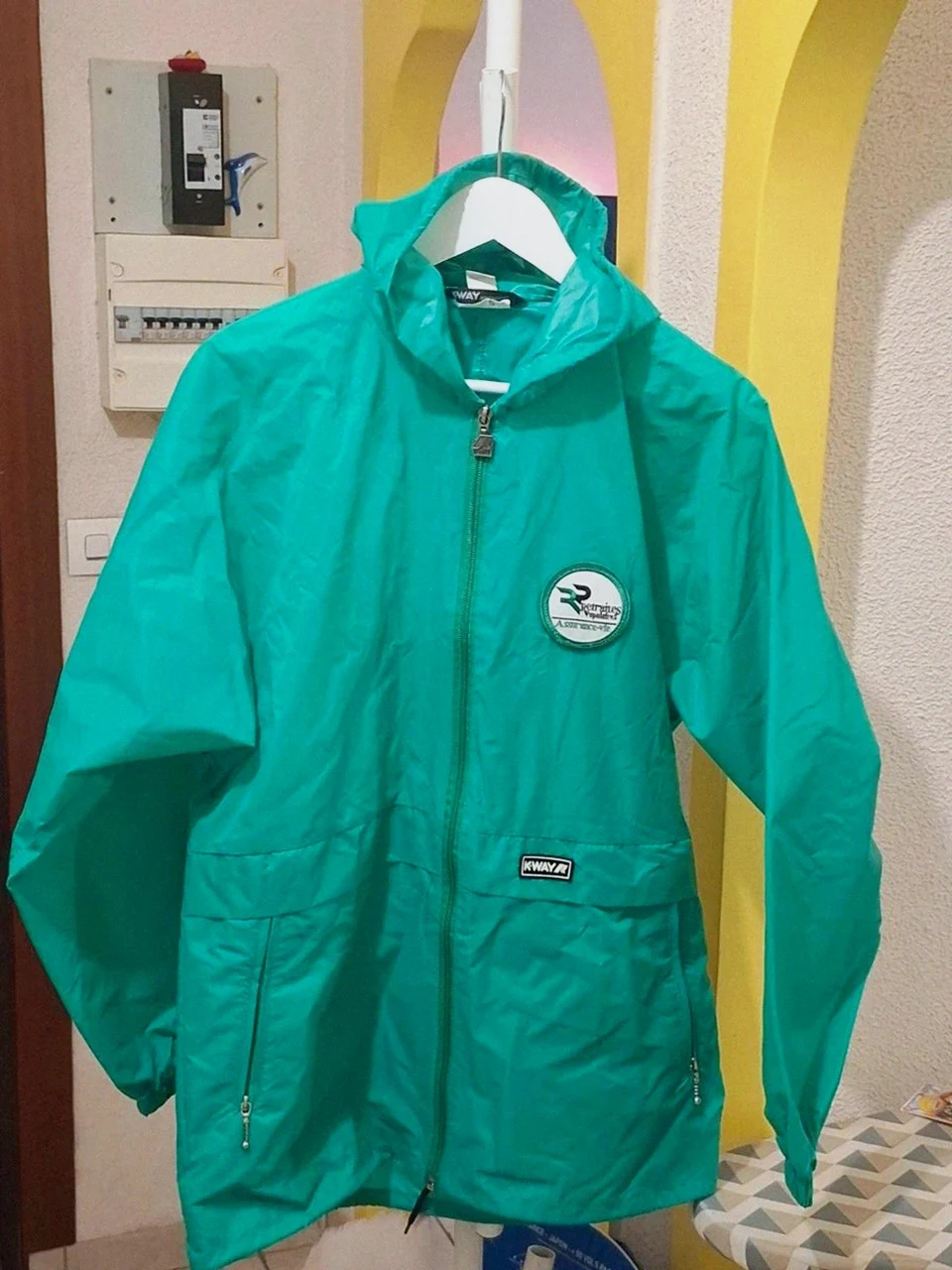 K-Way publicitaire vintage collector "Retraites Populaires" - Vert - Taille S