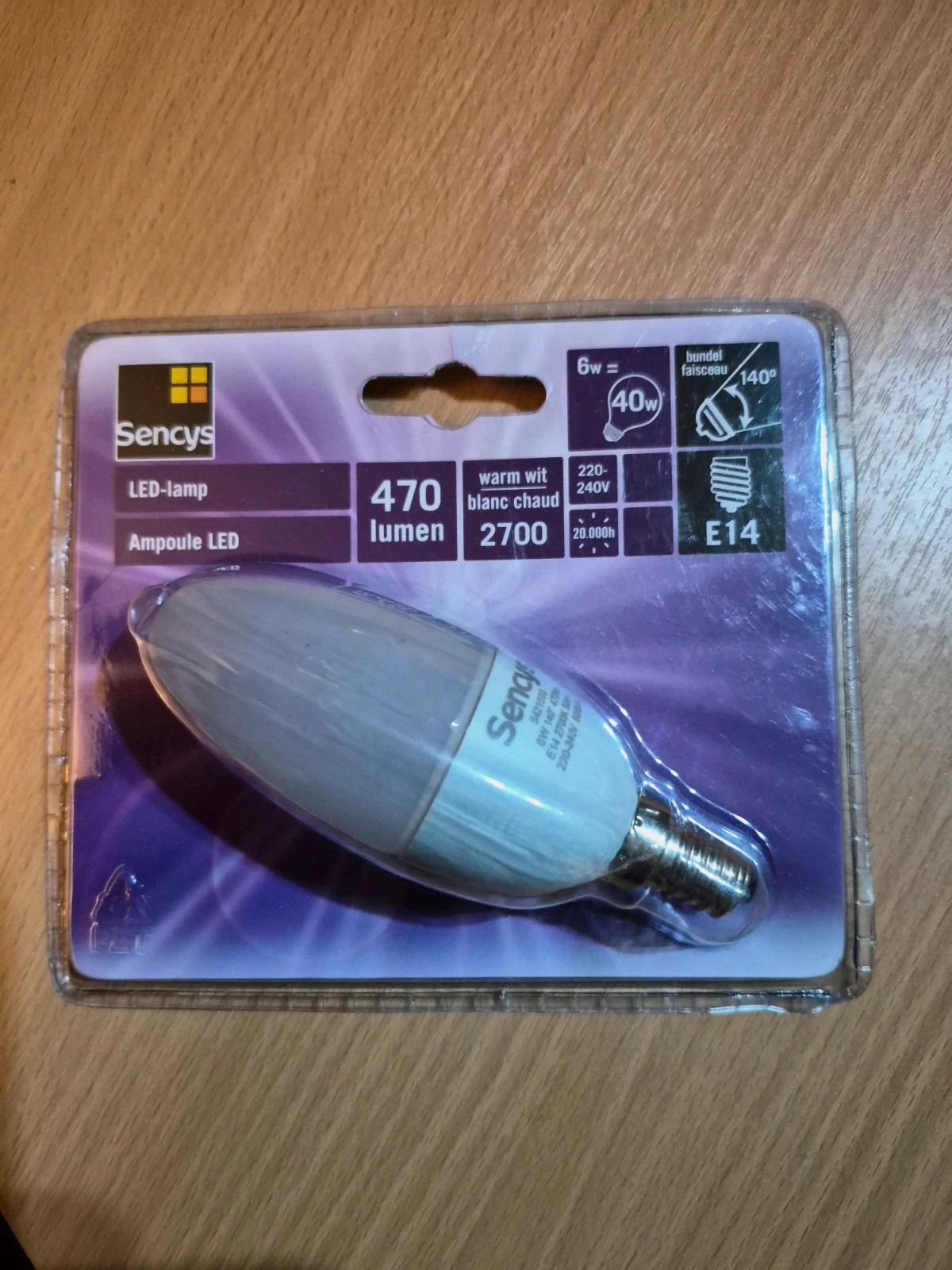 Ampoule LED Sencys E14 6W (eq. 40W) – Sencys