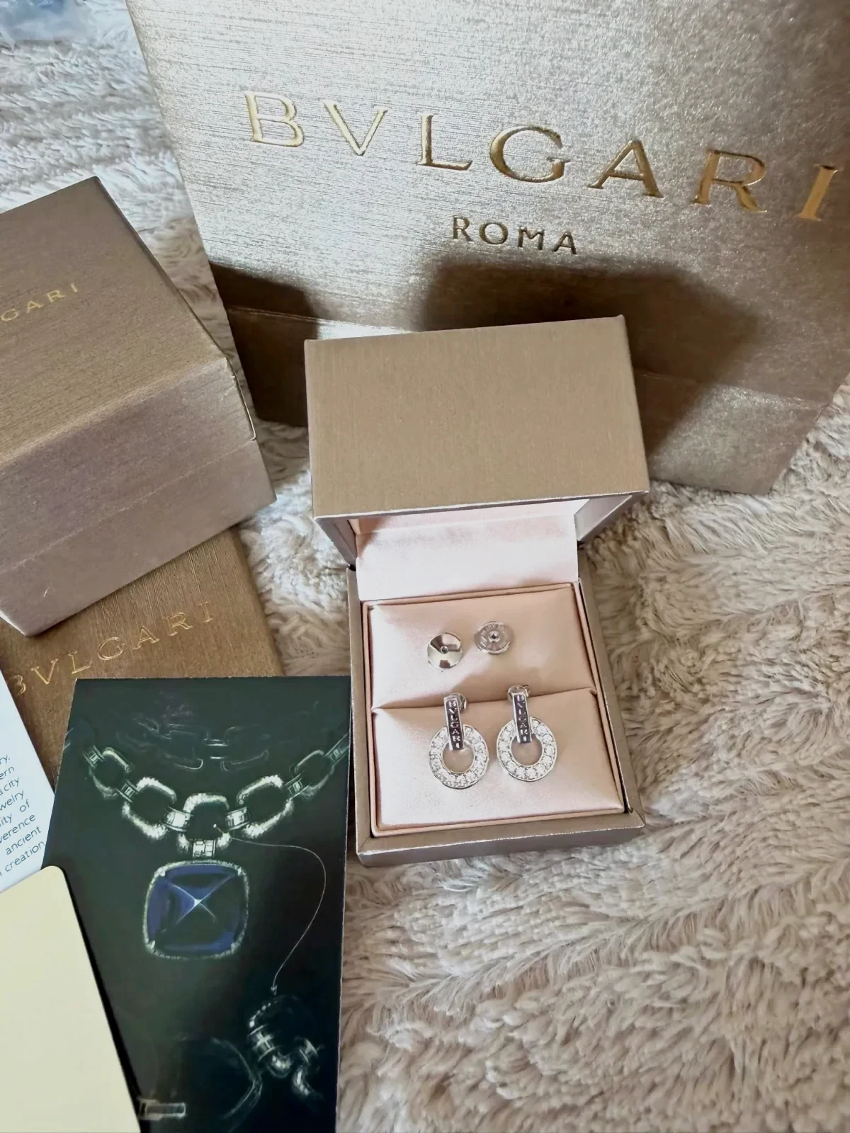 Boucles d'oreilles Bulgari argent