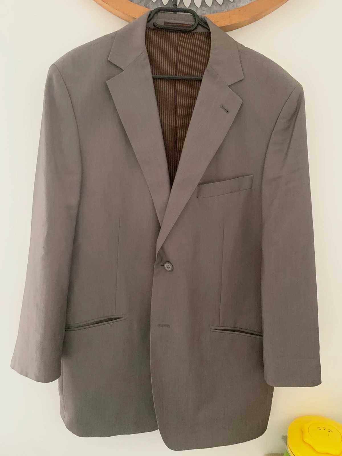Blazer Sergio Vitti City Line T54/T44 gris taupe vintage costume