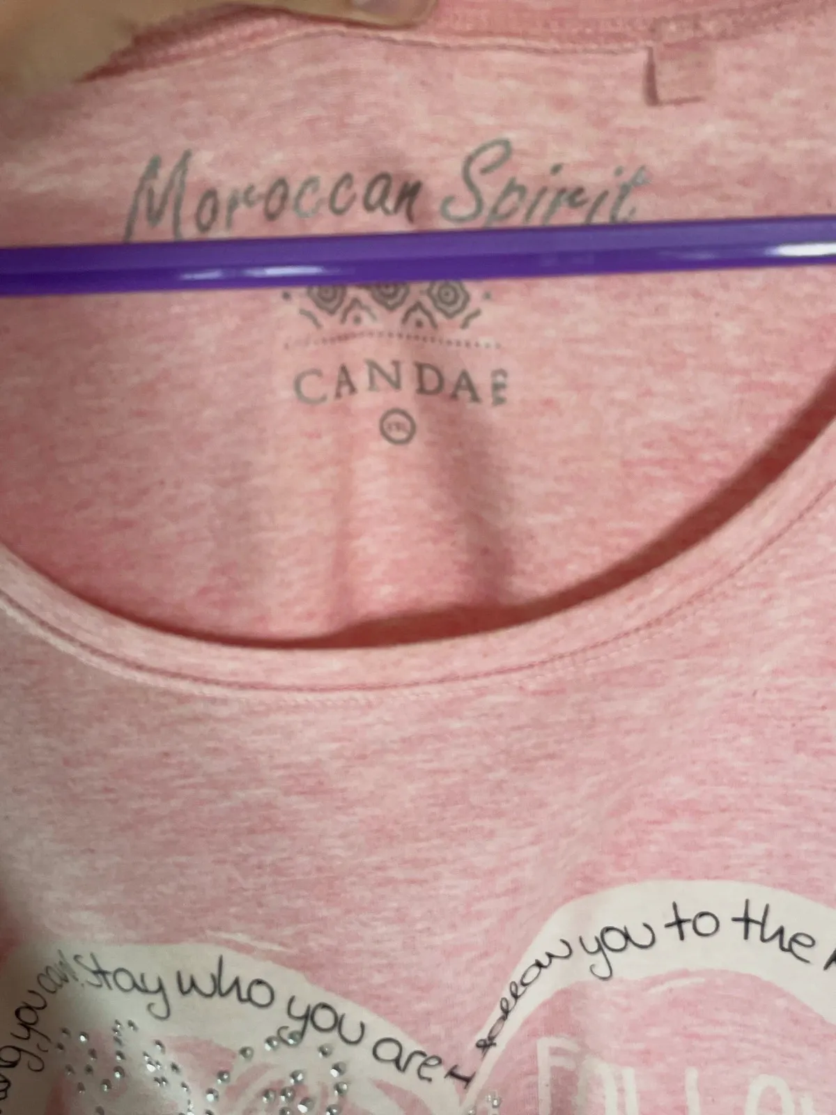 Camiseta Rosa "Follow Your Heart" C&A - Talla XL – C&A – taille XL / 42 / 14 3