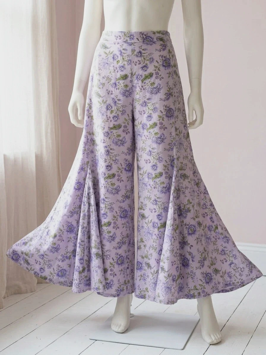Ethnic M flared trousers new