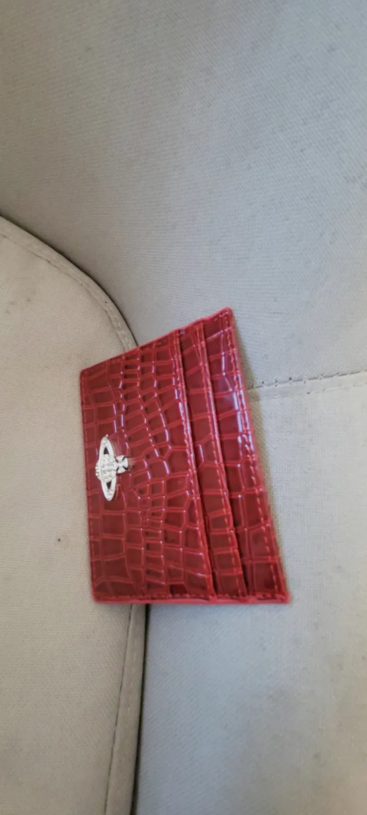 Porte-cartes Vivienne Westwood effet croco rouge – Vivienne westwood – taille Taille unique 4