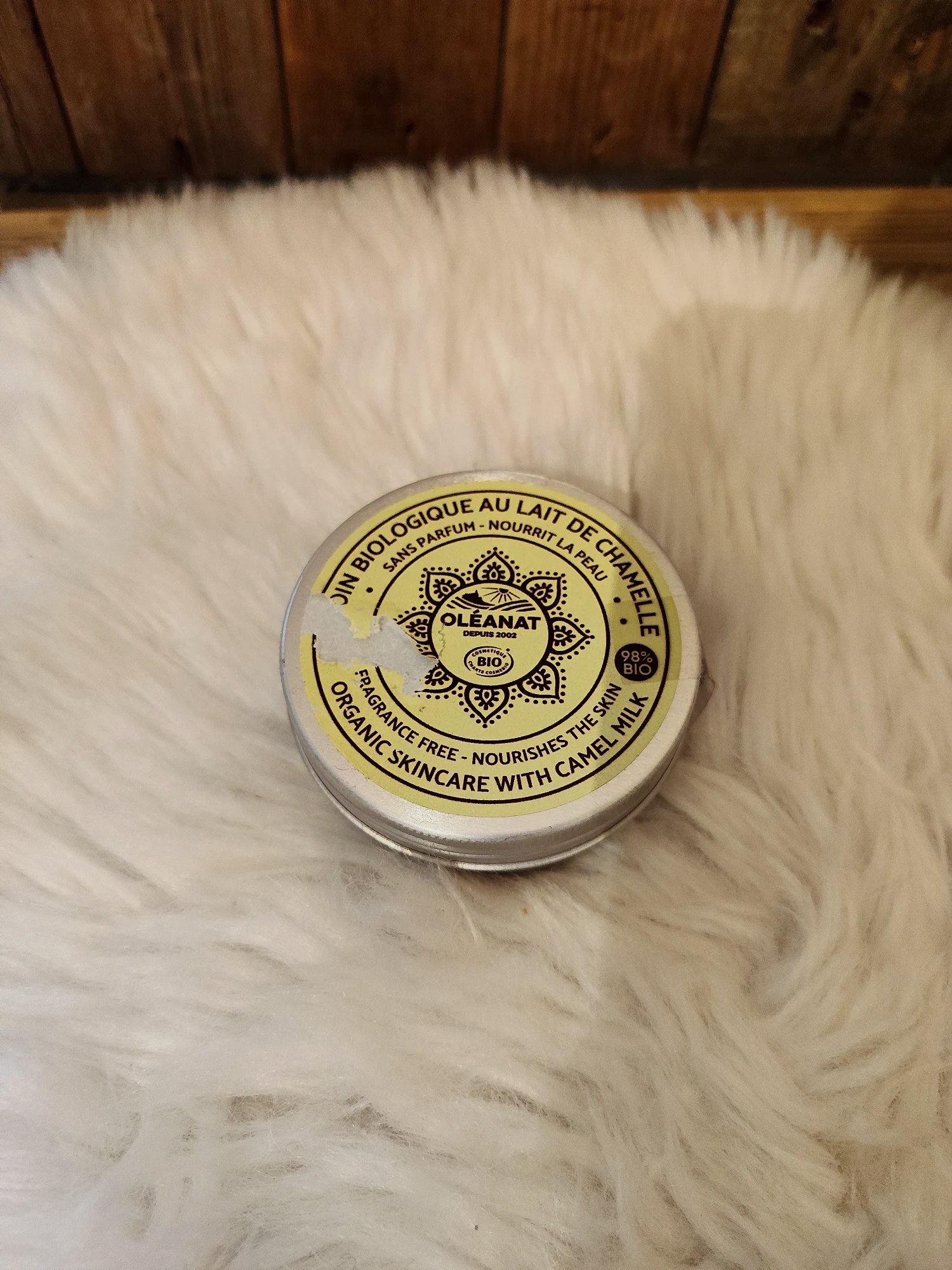 Baume hydratant au lait de chamelle 
