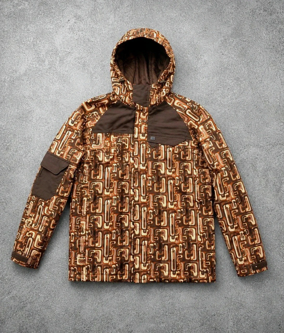 Nugget veste snowboard crazy pattern rétro 10K/10K S/M – pièce exceptionnelle