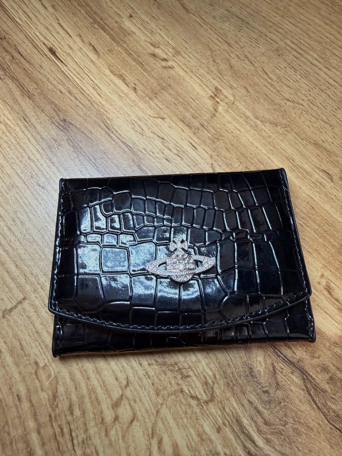 Portefeuille Vivienne Westwood noir crocodile – Vivienne Westwood – noir – taille Taille unique 2