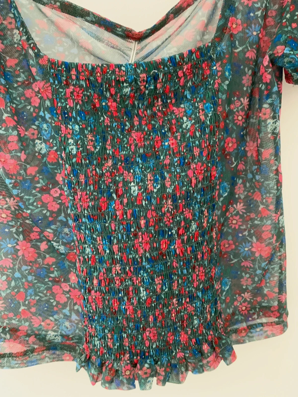🌸 Top crop fleuri Pimkie – T.XS - style romantique & Y2K 🌸 – Pimkie – taille XS / 34 / 6
