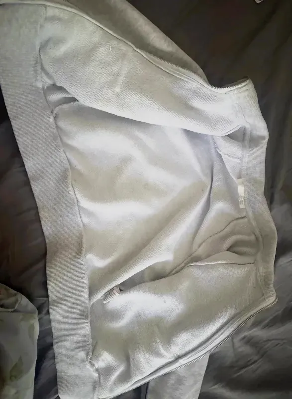 Sweat à capuche gris zippé – bon – gris 3