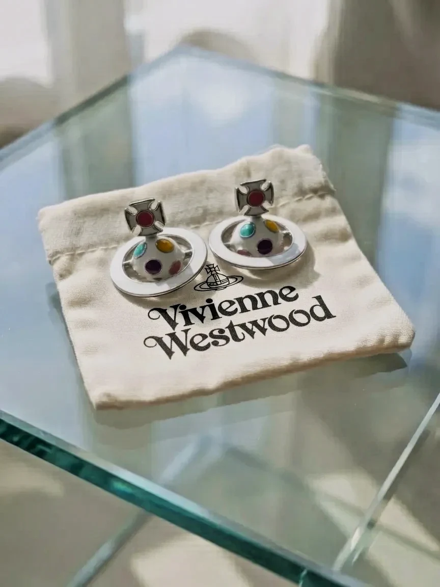 Boucles d'oreilles Vivienne Westwood colorées