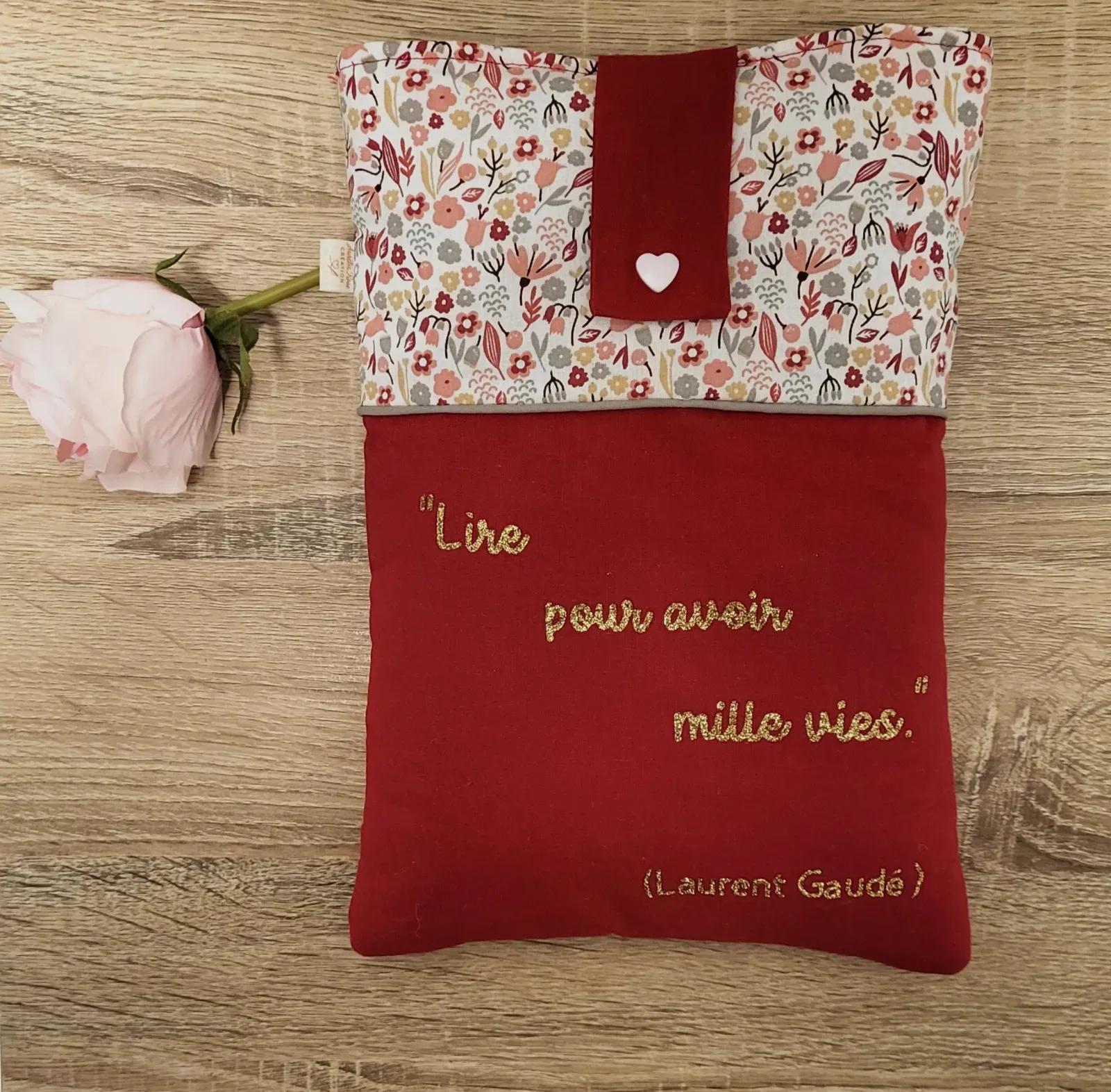 Pochette rouge fleuri – Autre 3
