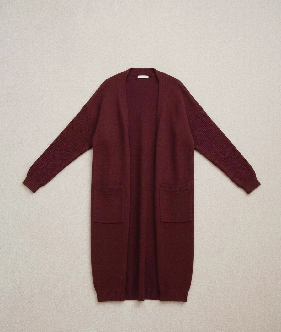 Veste cardigan bordeaux en très bon état - Taille 38 – Cardigan – taille M / 38 / 10