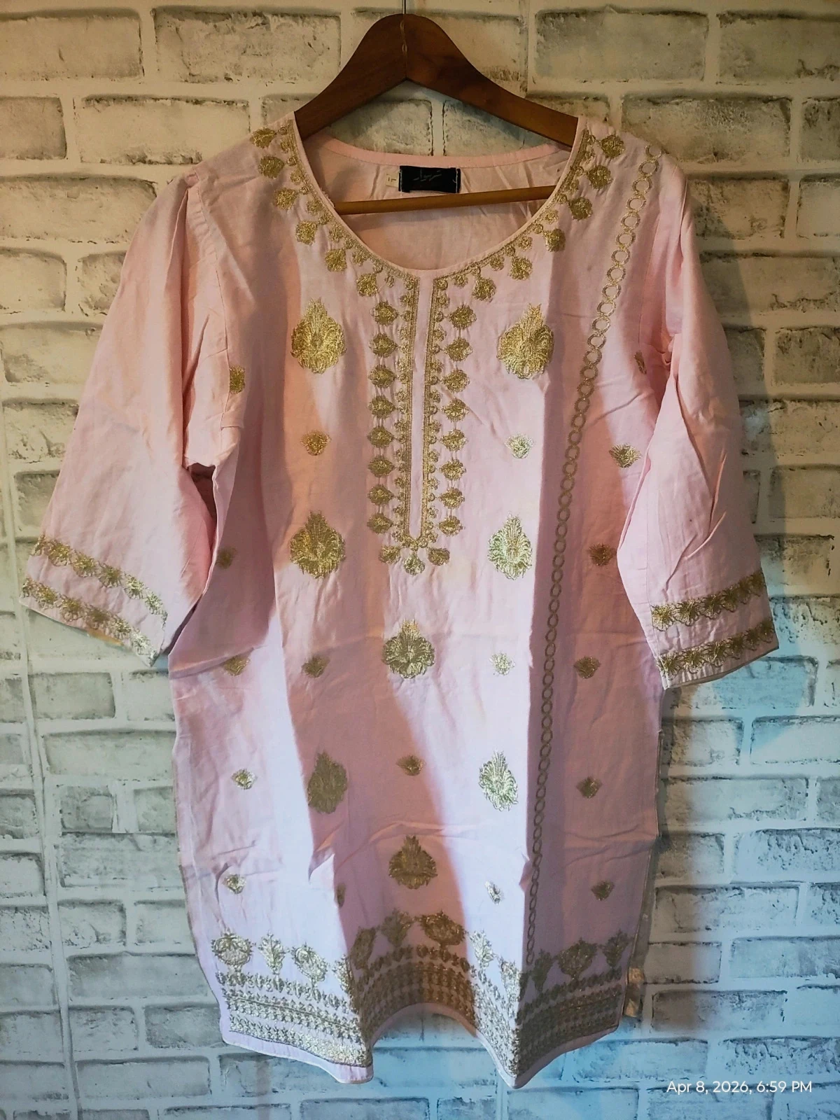 Cotton shirts embroidered – tehvar – taille L / 40 / 12
