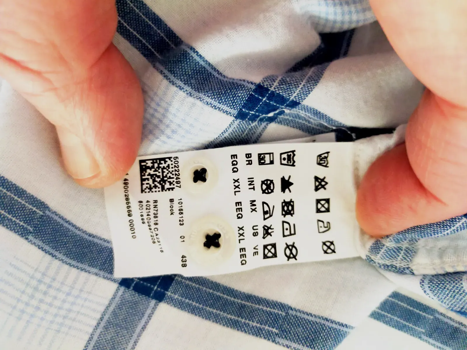 Chemise authentique Hugo Boss green block Carreaux xxl – Hugo Boss – taille XXL 8