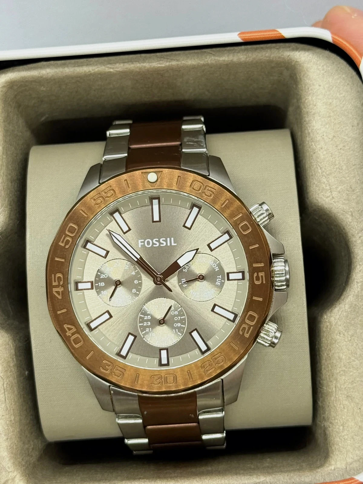 Montre Fossil Homme Bicolore _Excellent État