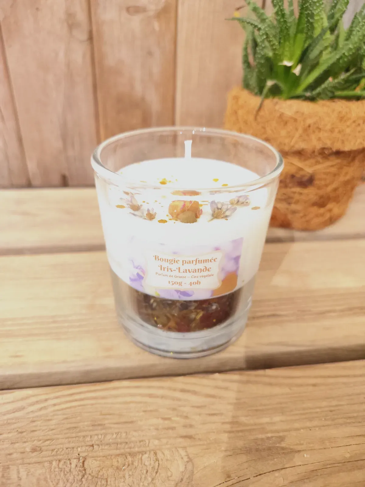 Bougie parfumée iris lavande  – Ln deco 2