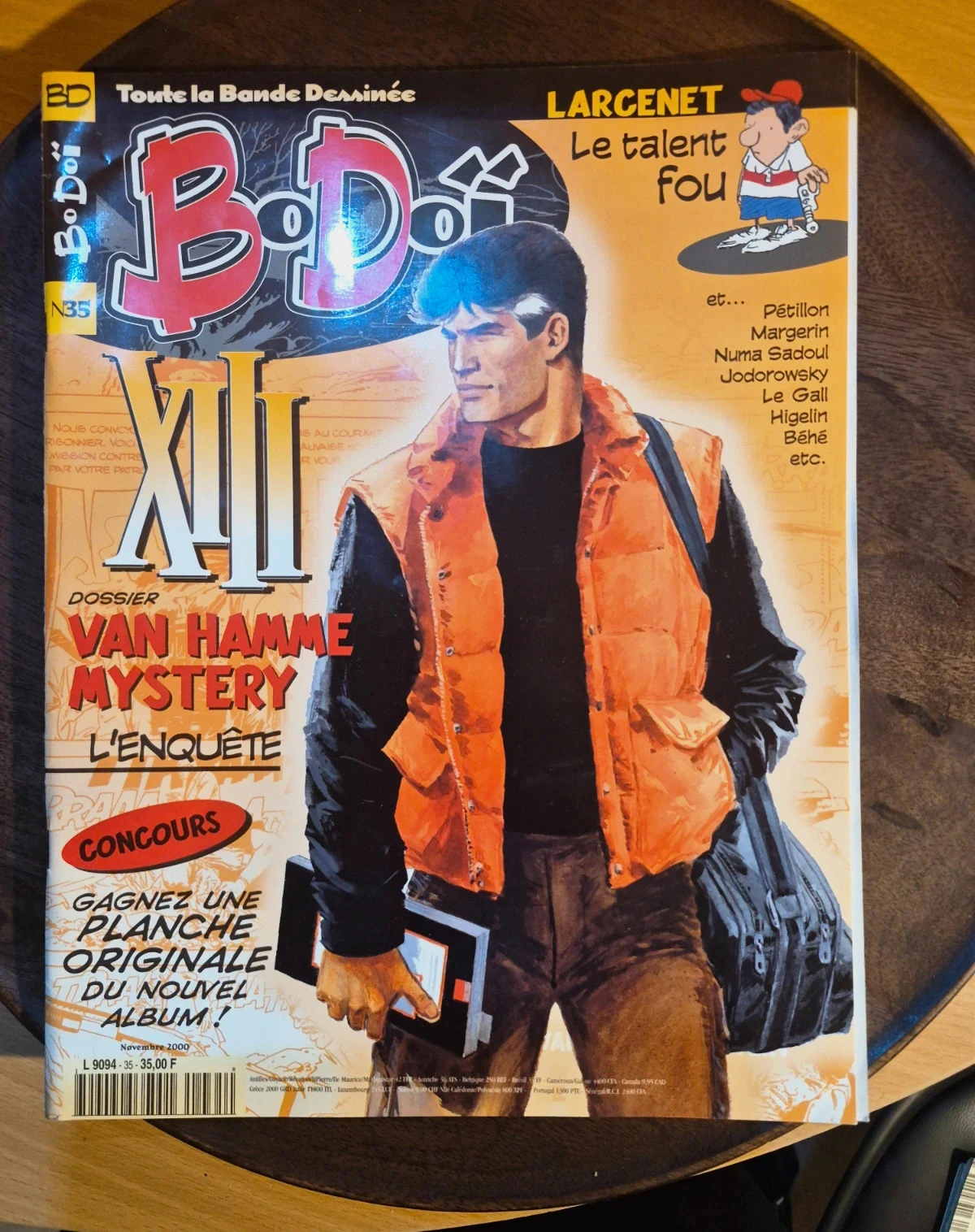 Magazine BoDoï N°35 - Novembre 2000 - Spécial XIII Van Hamme & Larcenet