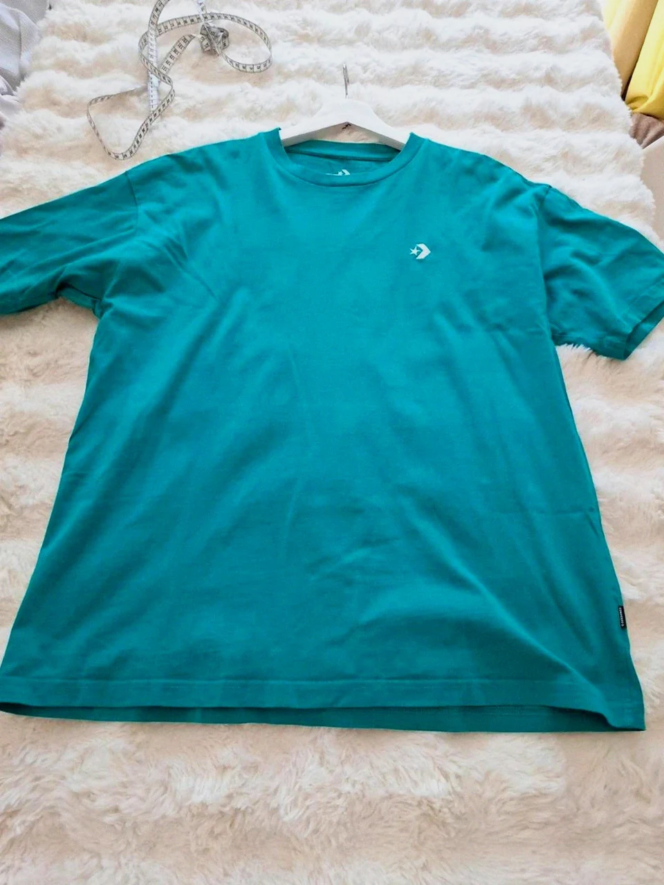 Converse T-shirt Oversized - Turquoise / Vert Canard - Taille S