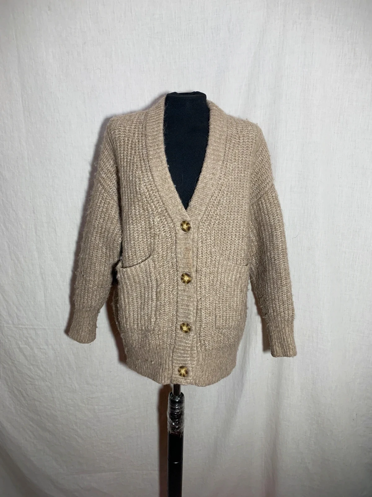 Rebeca Beige | Beige Cardigan | Zara – Zara – taille S / 36 / 8