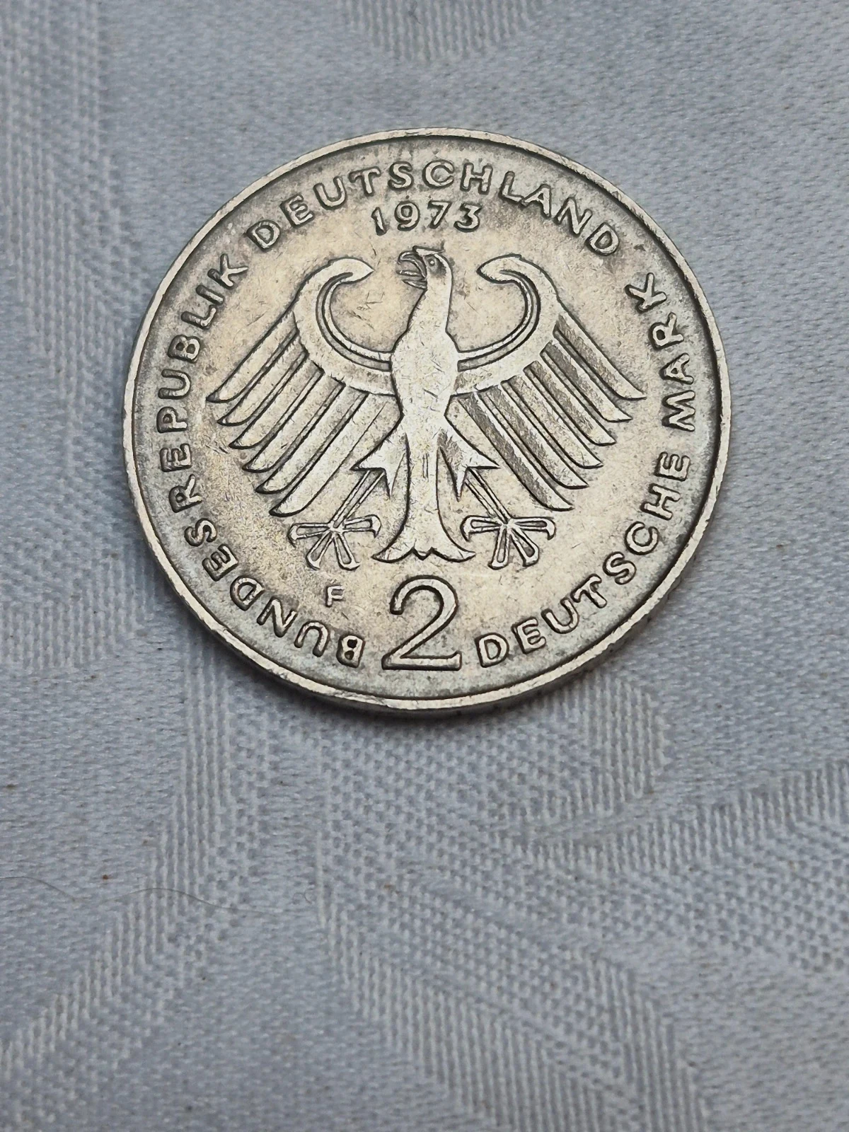 Pièce 2 Deutsche Mark 1973 - Atelier F (Stuttgart)