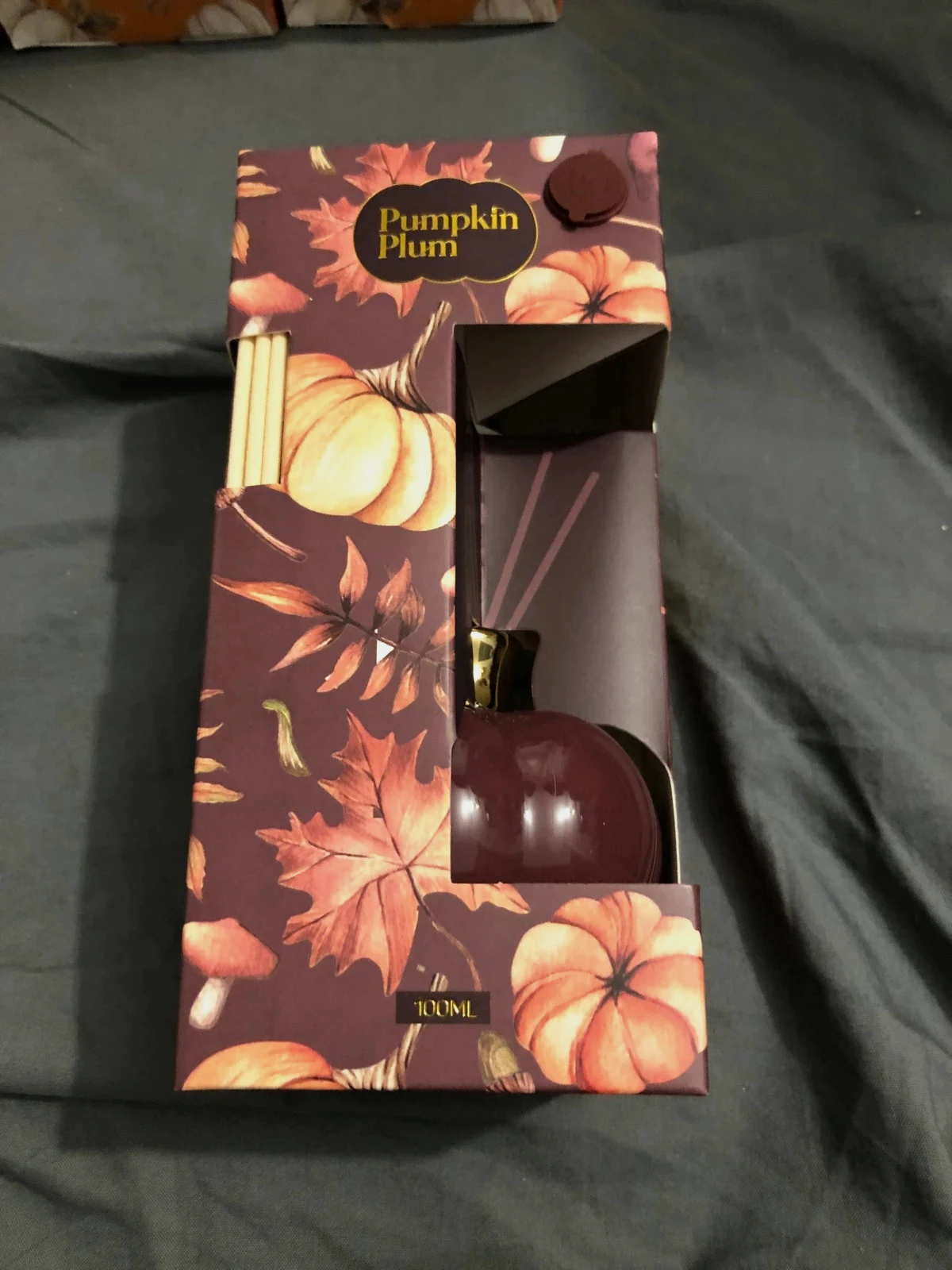 Diffuseur de parfum à bâtonnets Pumpkin Plum Ambiance automnale