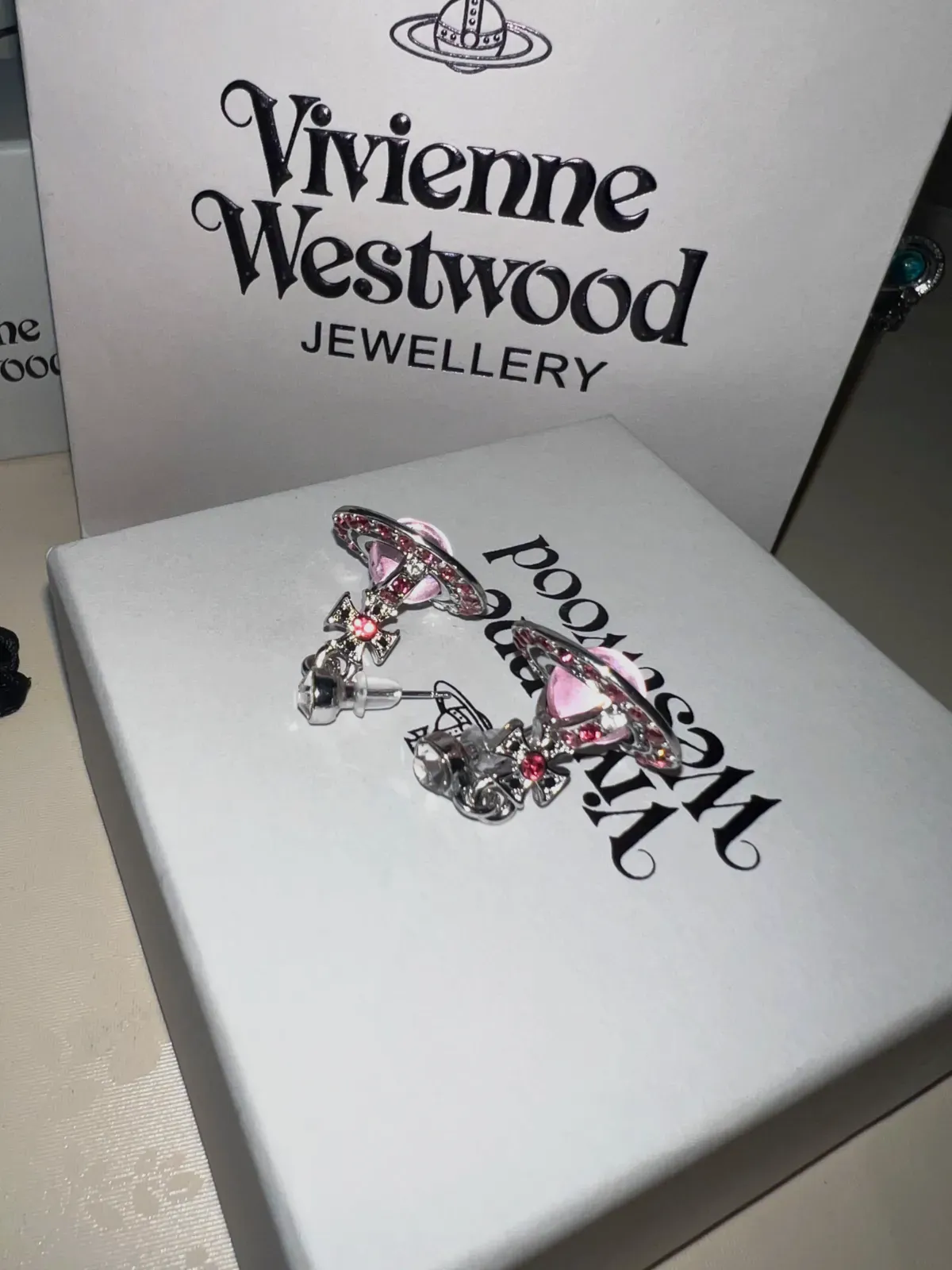 Boucles d'oreilles Vivienne Westwood orb rose – Vivienne Westwood – rose – taille Taille unique 5