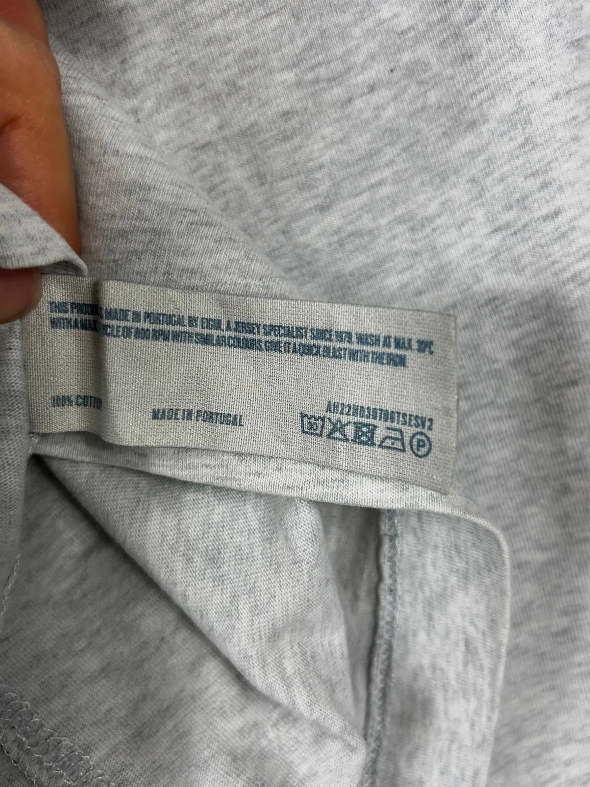 Asphalte hommes t-shirt manches longues XXL 100% coton gris chiné made in Portugal – Asphalte – taille XXL 4
