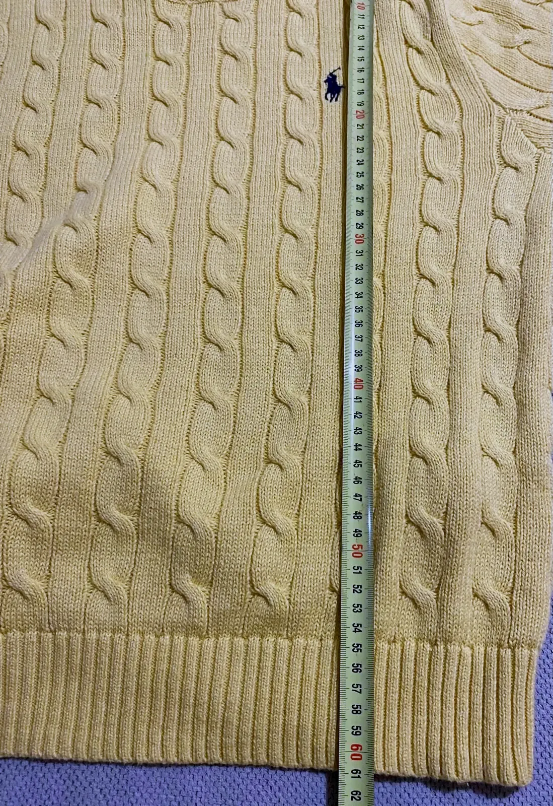 Pull Polo Ralph Lauren, pull torsadé en maille Taille : L – Polo Ralph Lauren – jaune – taille L 5