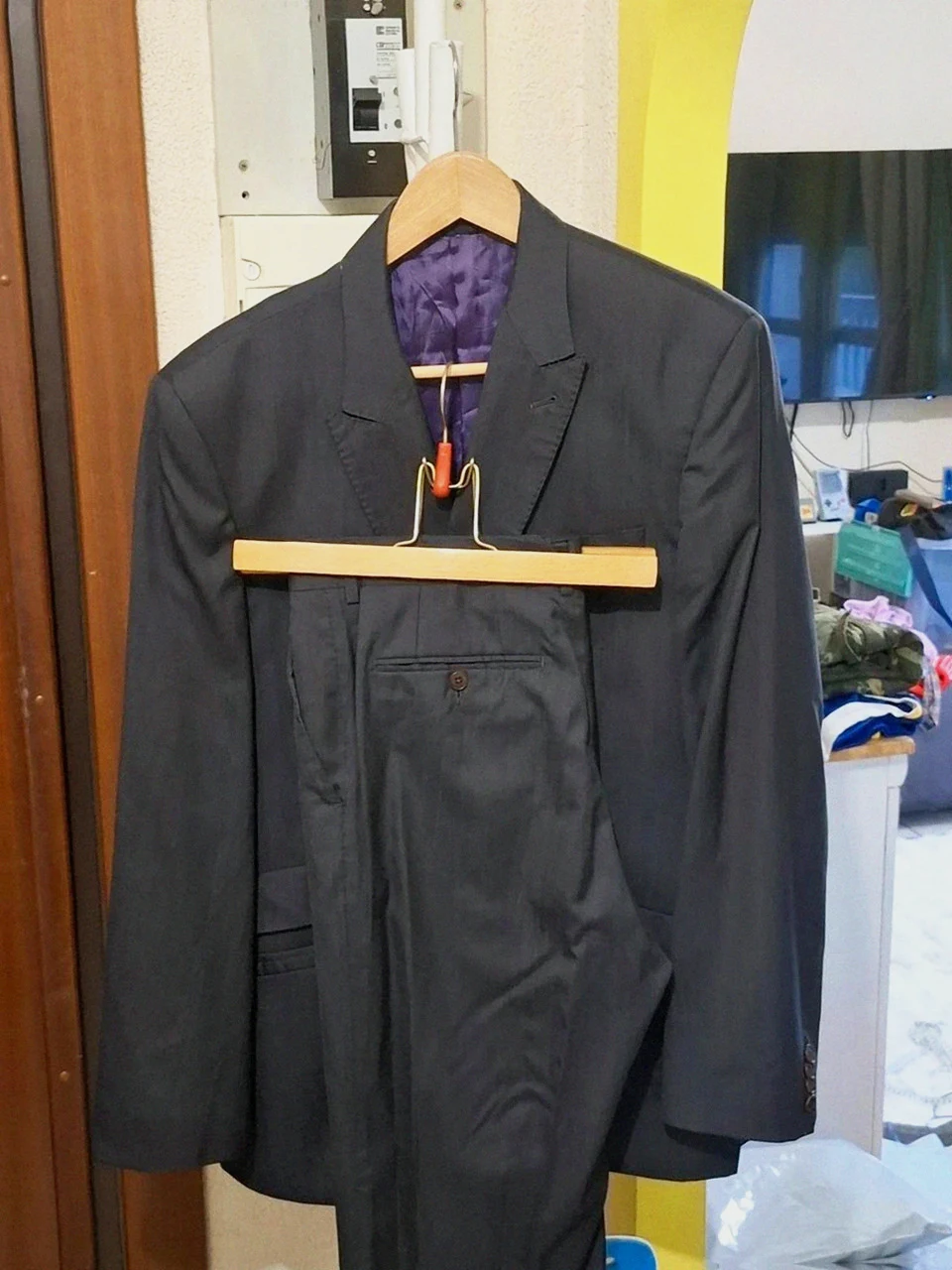 Costume Paul Smith London Complet "The Byard" Soie & Laine Noir T.46 (Italie)