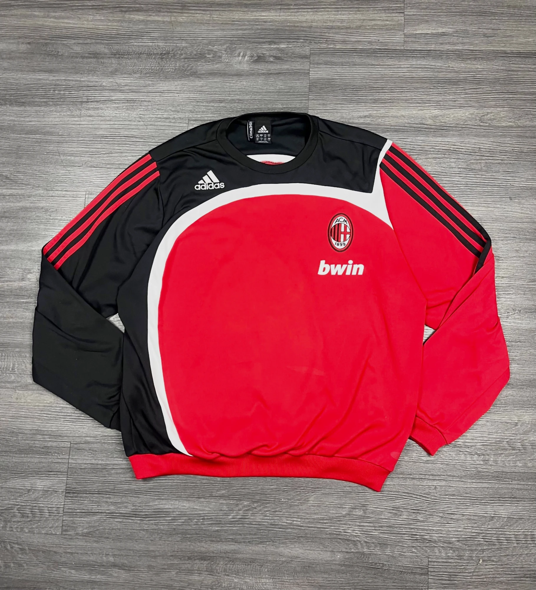 Maillot d'entraînement AC Milan Vintage 2007 (Saison 2007/2008) Adidas Bwin - L
