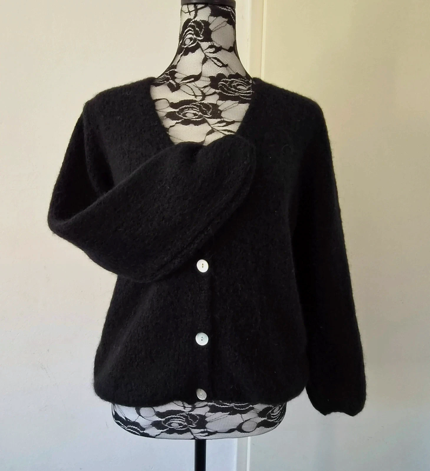 Cardigan doux - 30% alpaga - TU 36 au 42 - Made in ltaly – Boutique Parisienne – taille L / 40 / 12