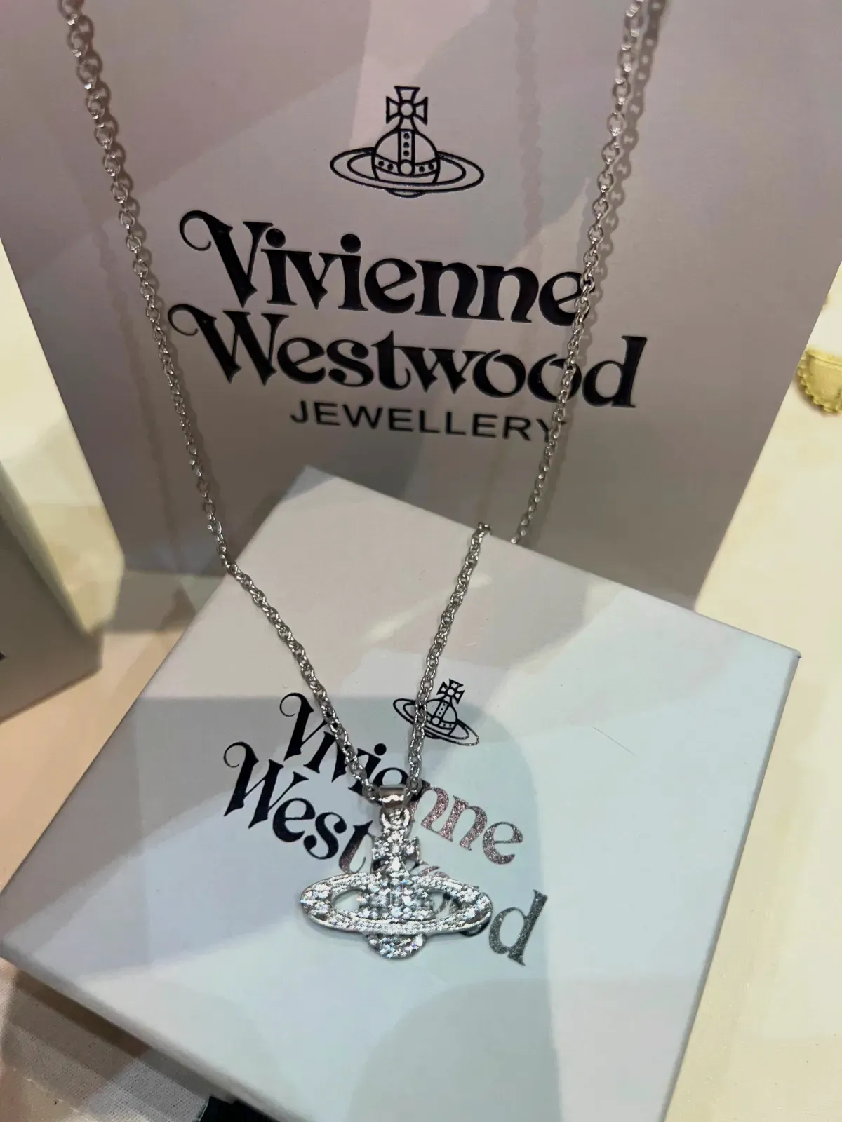 Vivienne Westwood collier pendentif argent – Vivienne Westwood – argenté – taille Taille unique 2