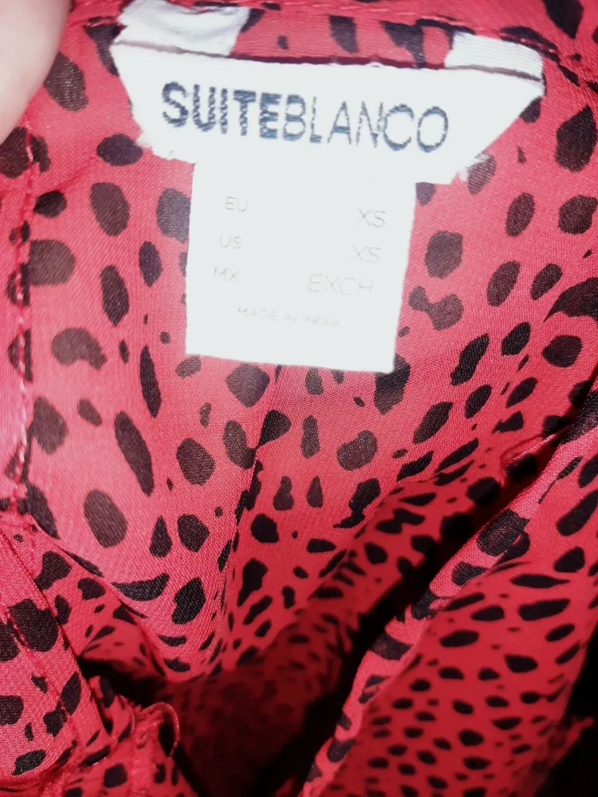 Blusa de leopardo – SuiteBlanco – taille XS / 34 / 6 3