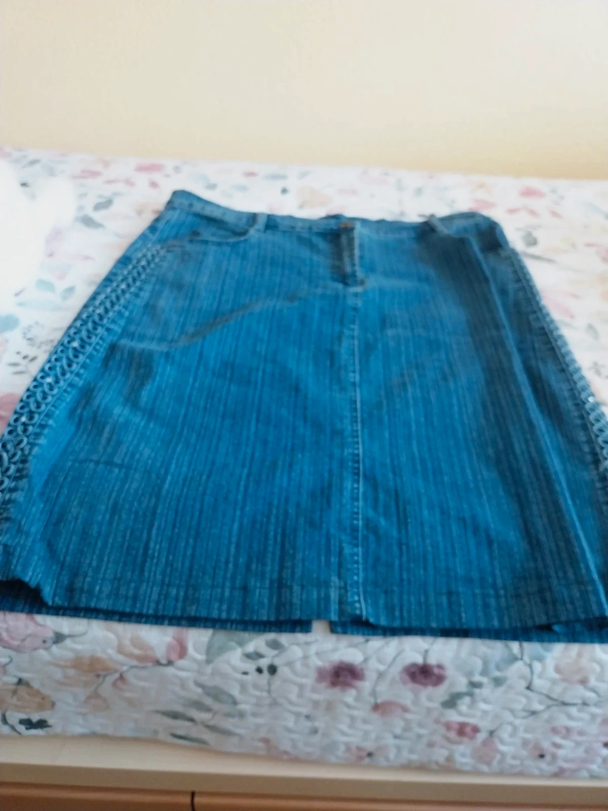 Falda vaquera midi