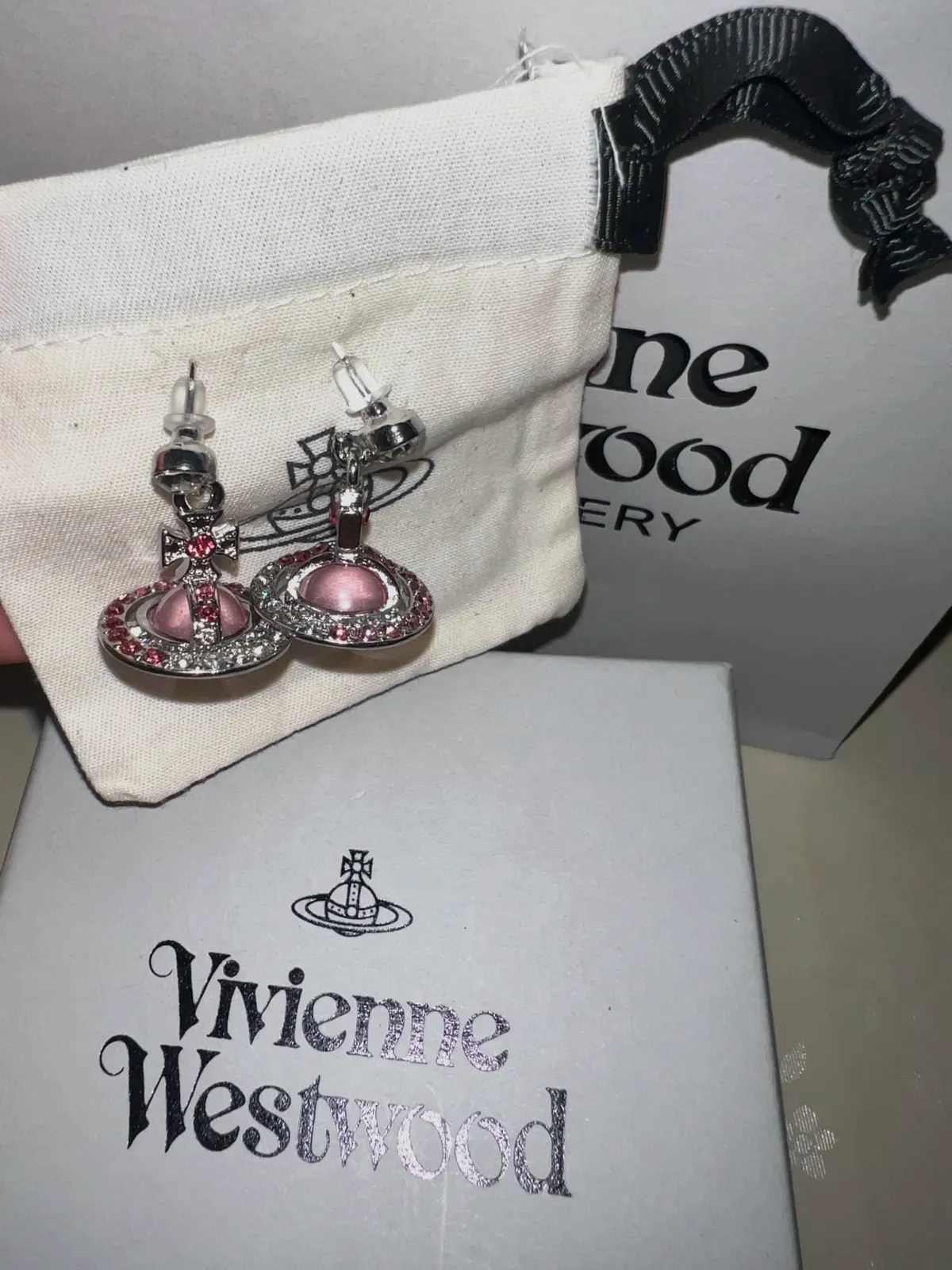Boucles d'oreilles Vivienne Westwood orb rose – Vivienne Westwood – rose – taille Taille unique 9